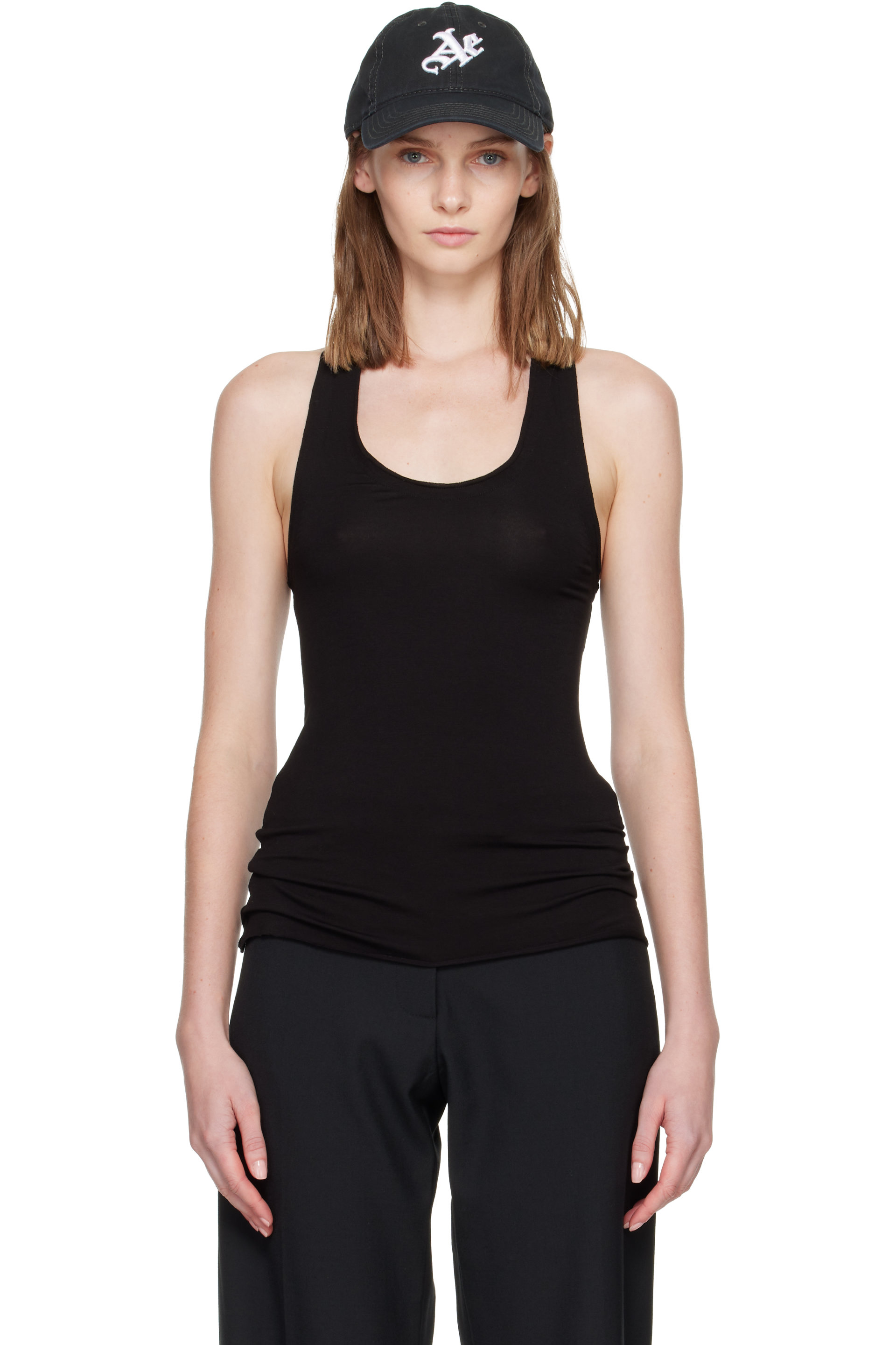 AARON ESH - Black Vest Tank Top