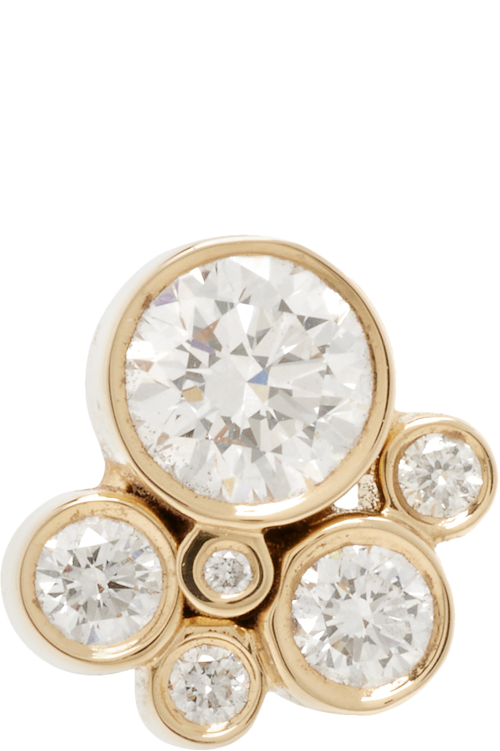 Sophie Bille Brahe - Boucle d'oreille unique Bisou à diamants