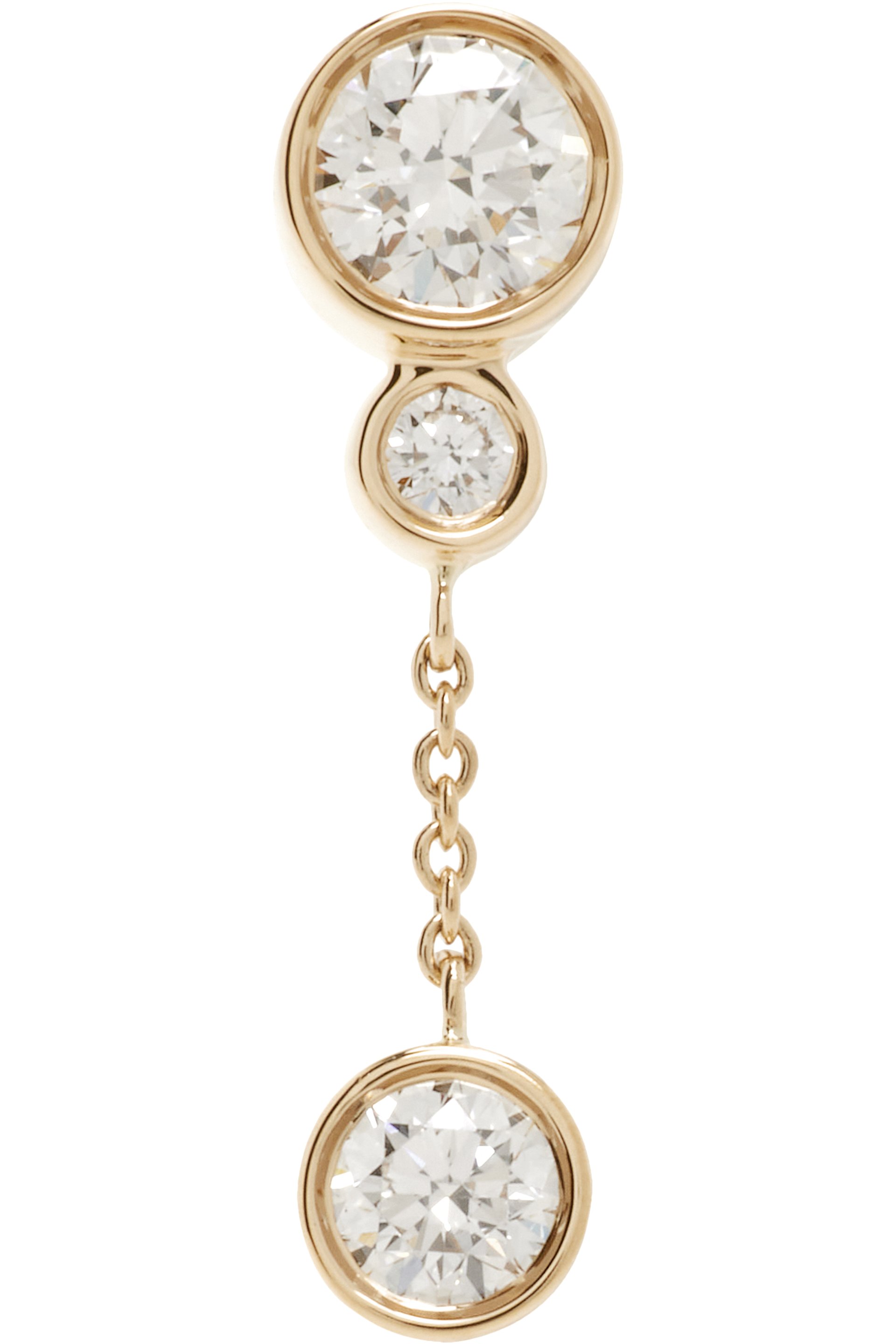 Sophie Bille Brahe - Boucle d'oreille unique Lou à diamants