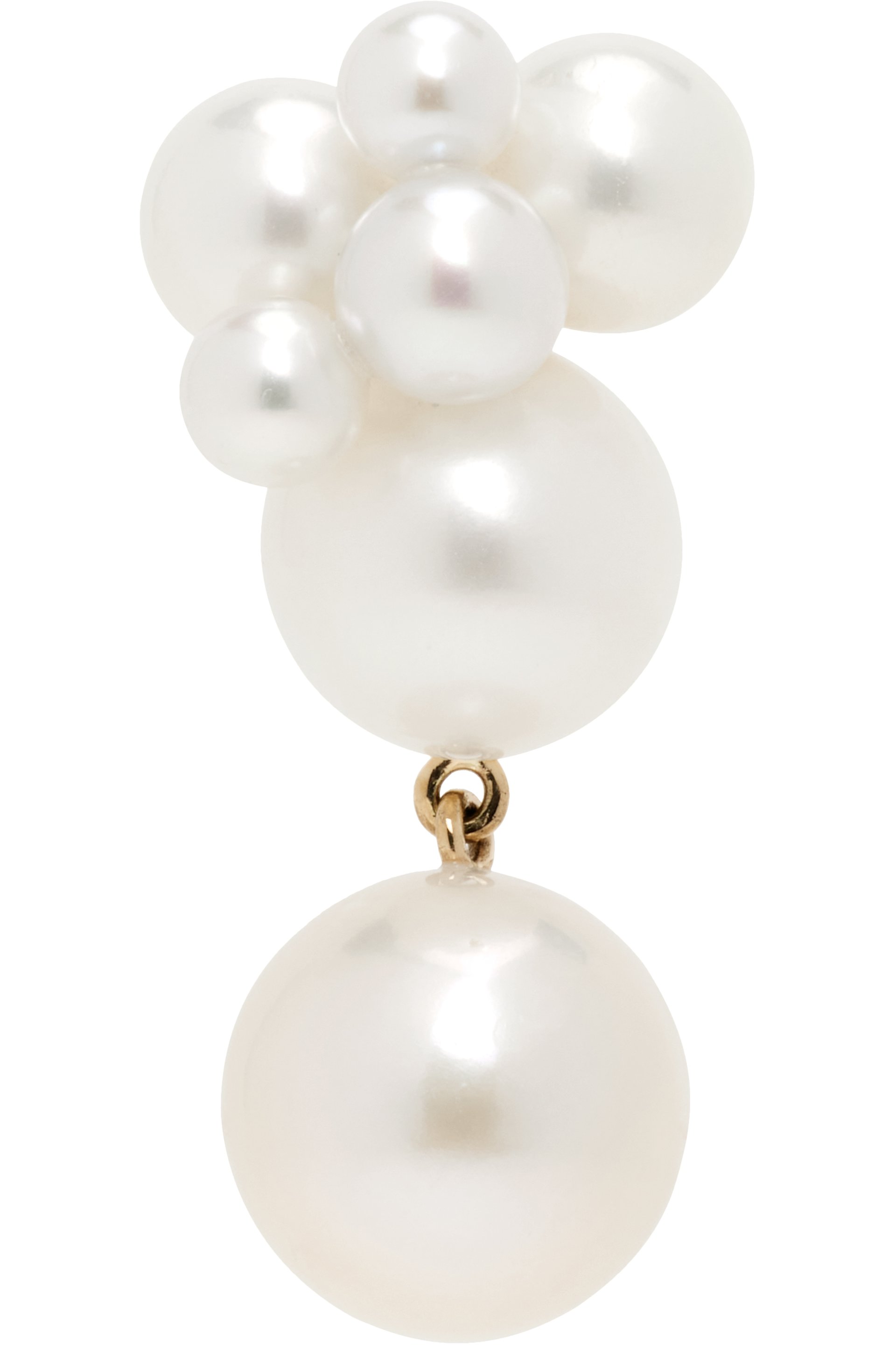 Sophie Bille Brahe - Boucle d'oreille unique Bisou à perles
