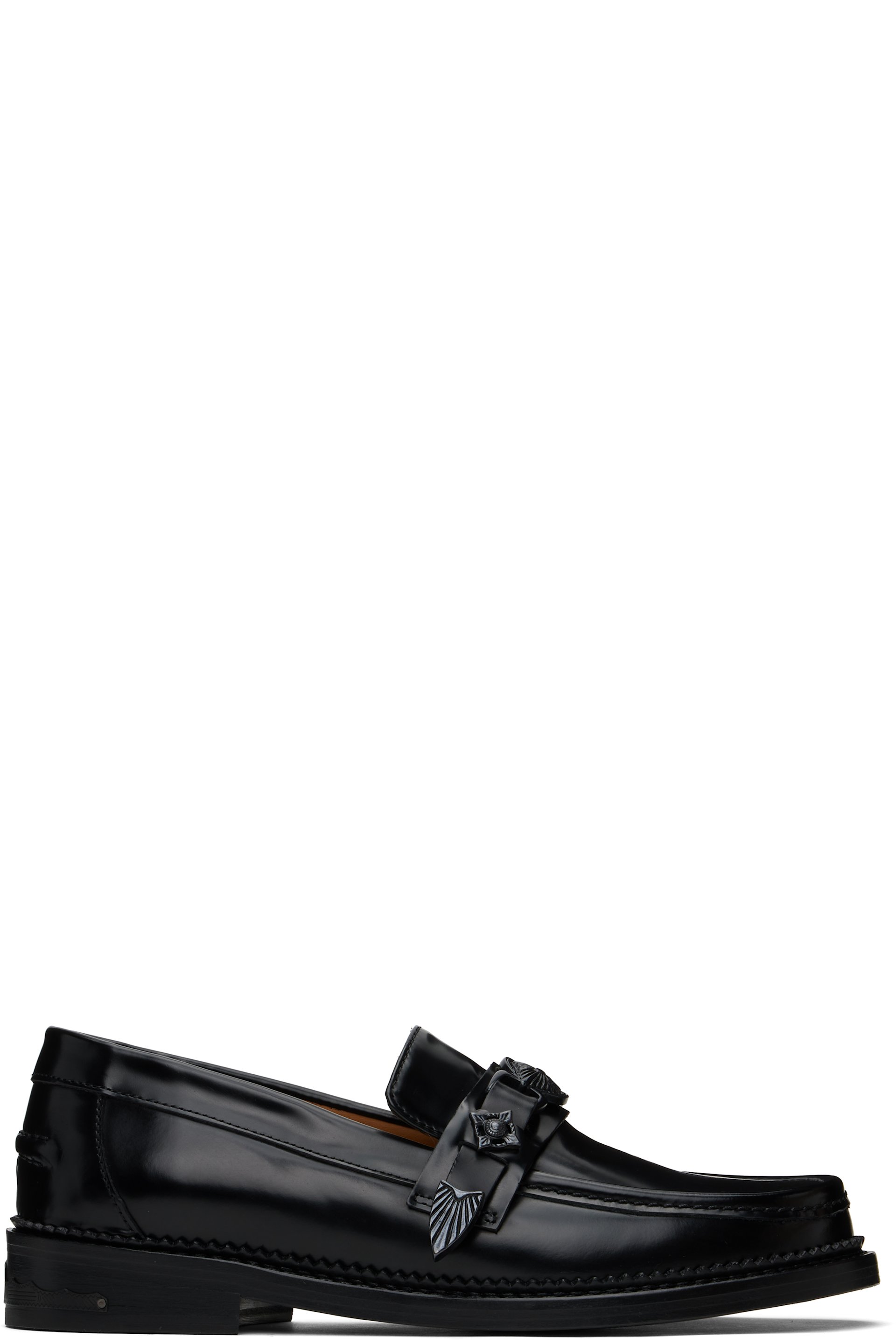 Toga Virilis - SSENSE Exclusive Black Leather Loafers