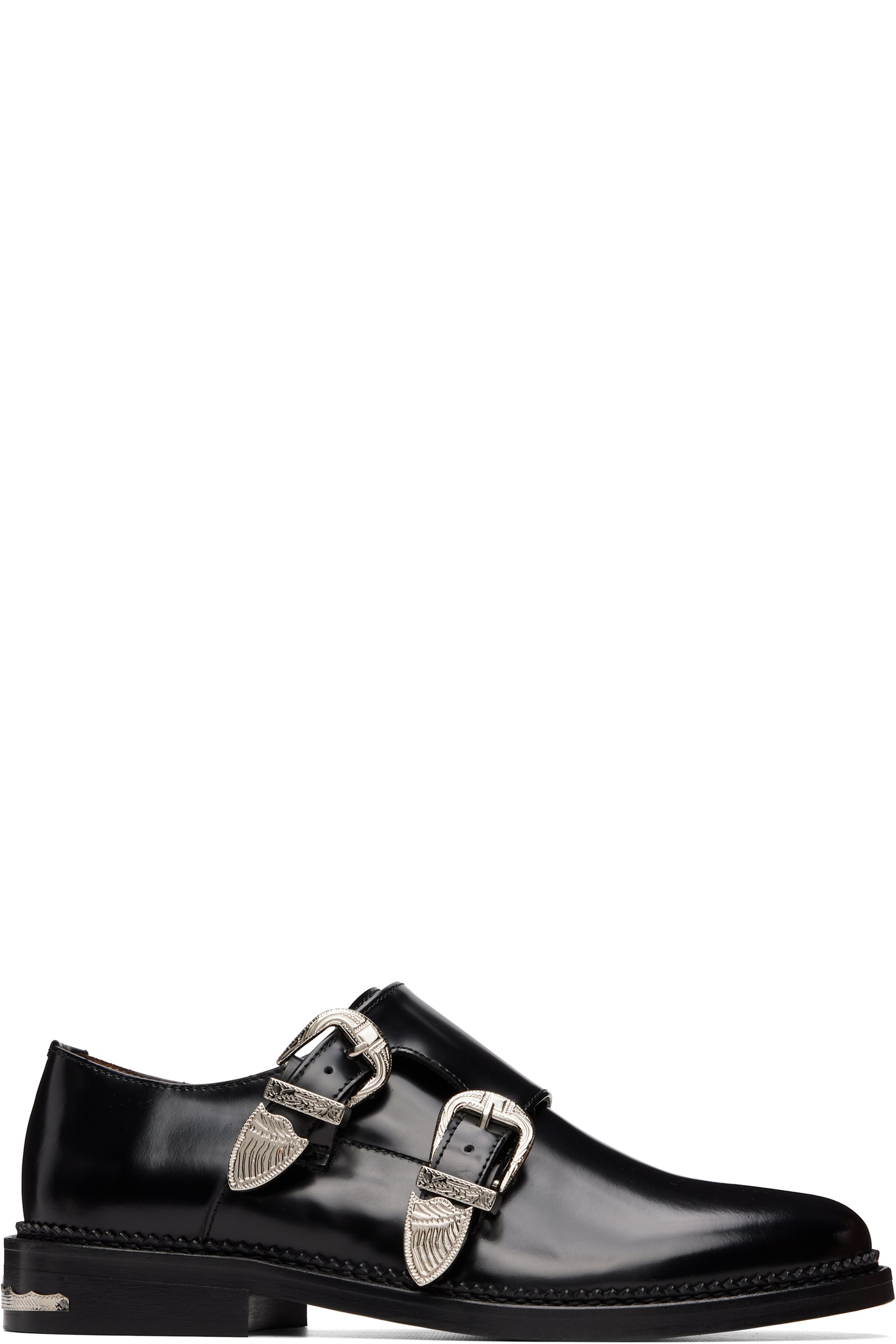 Toga Virilis - Black Polido Monkstraps