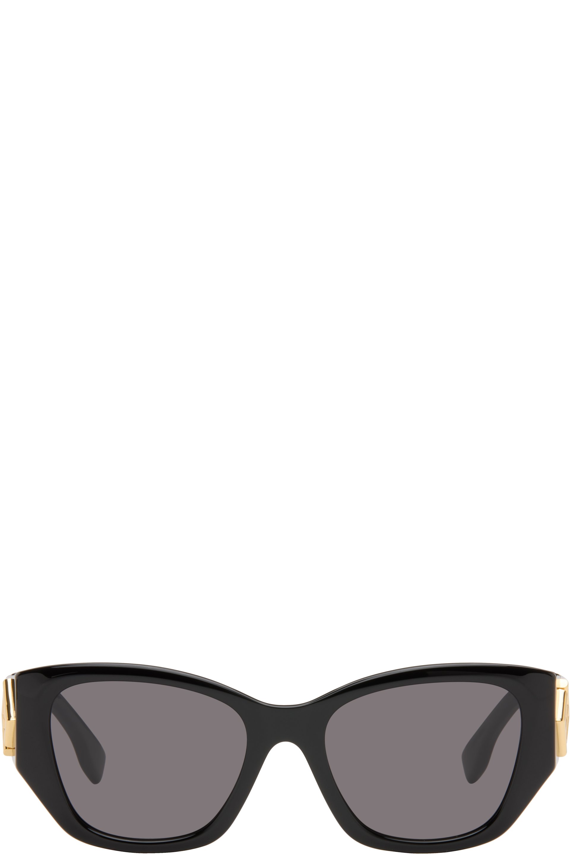 Fendi - Lunettes de soleil noires à ferrures FF en losange