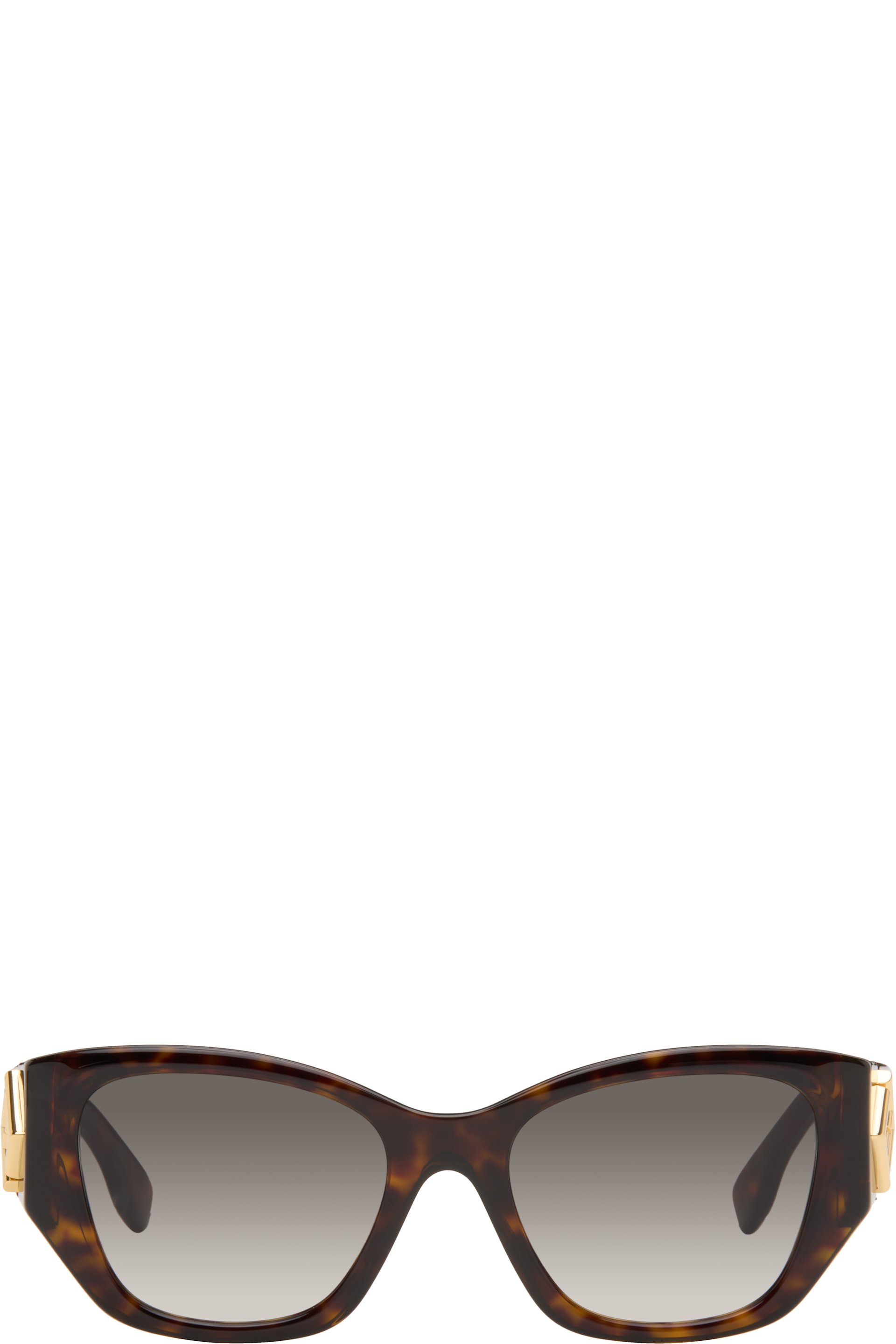 Fendi - Lunettes de soleil brunes à ferrures FF