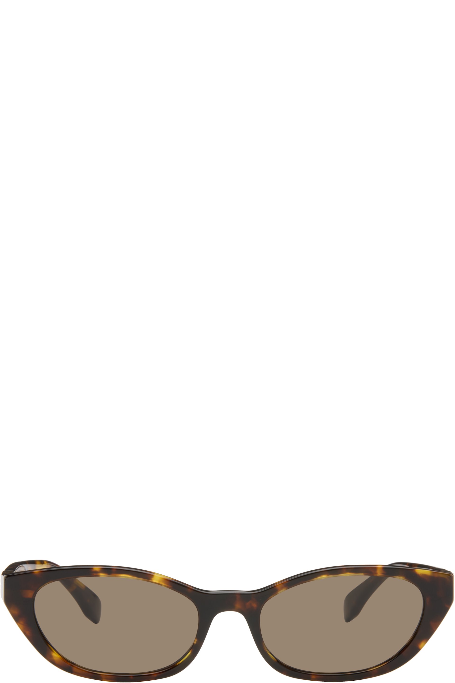 Fendi - Lunettes de soleil brunes à logos FF Baguette