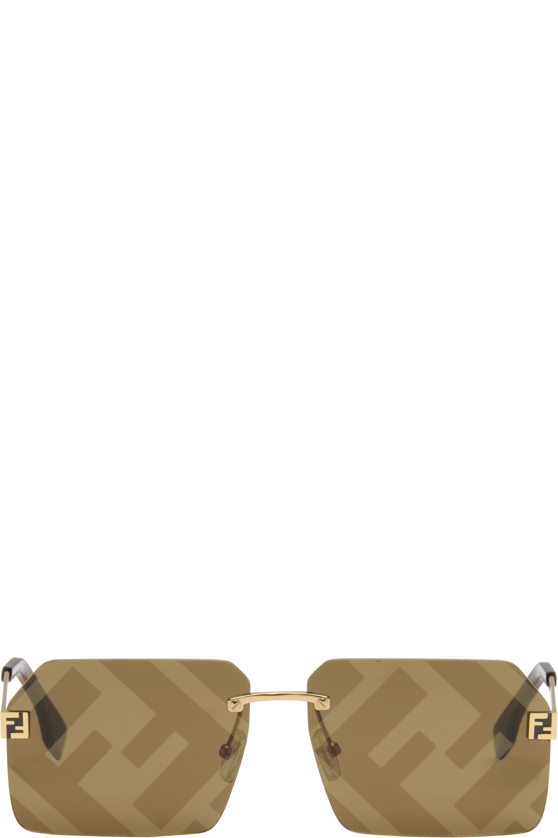 Fendi - Gold Fendi Sky Sunglasses