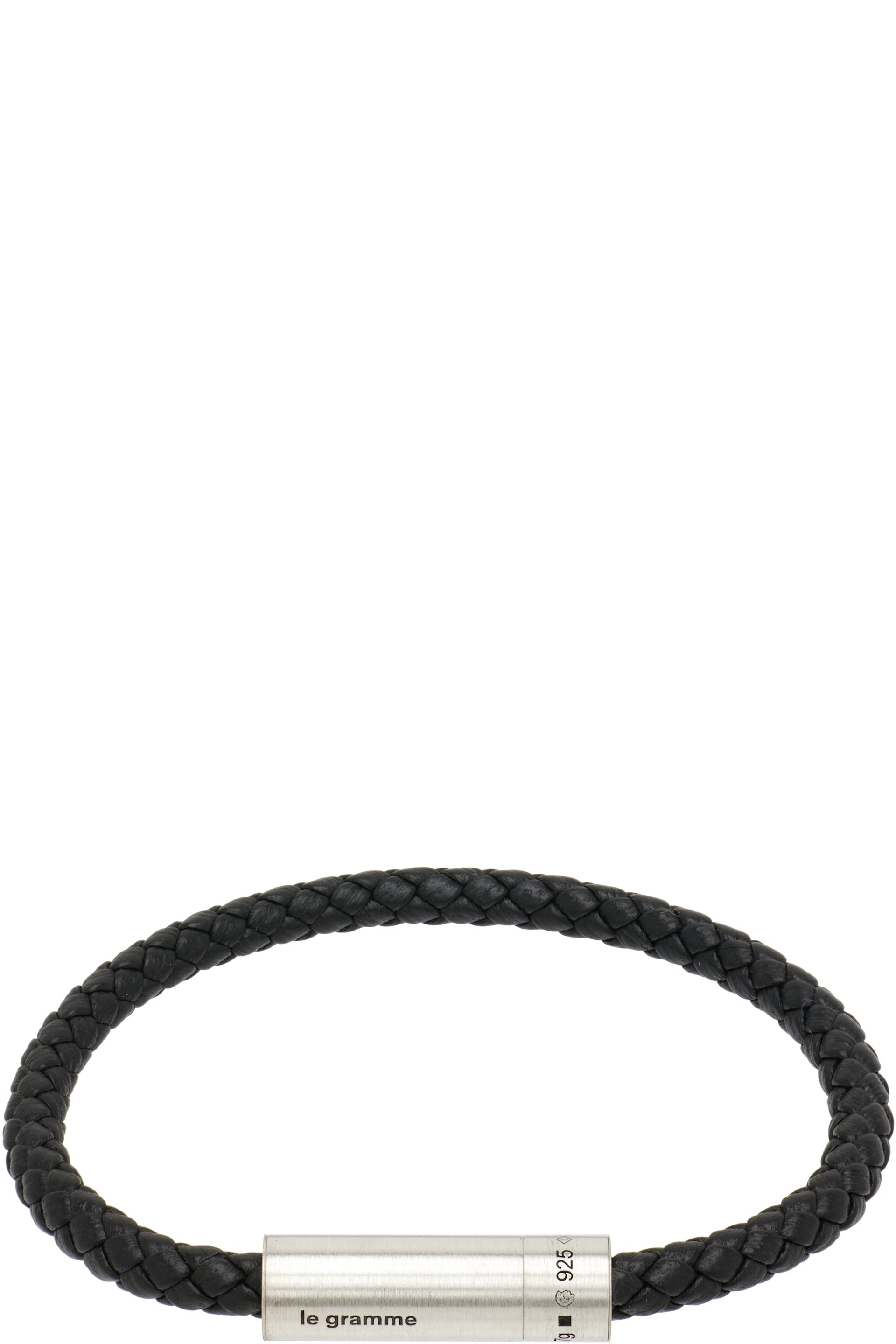 Le Gramme - Leather Cable 'le 7g' Bracelet