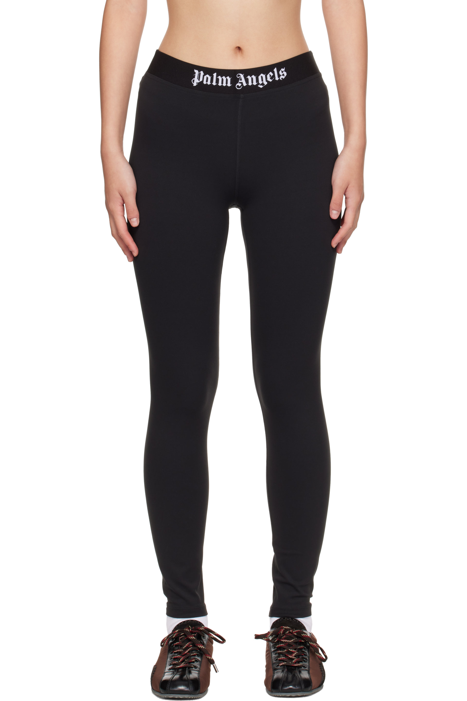 Palm Angels - Black Classic Logo Sport Leggings