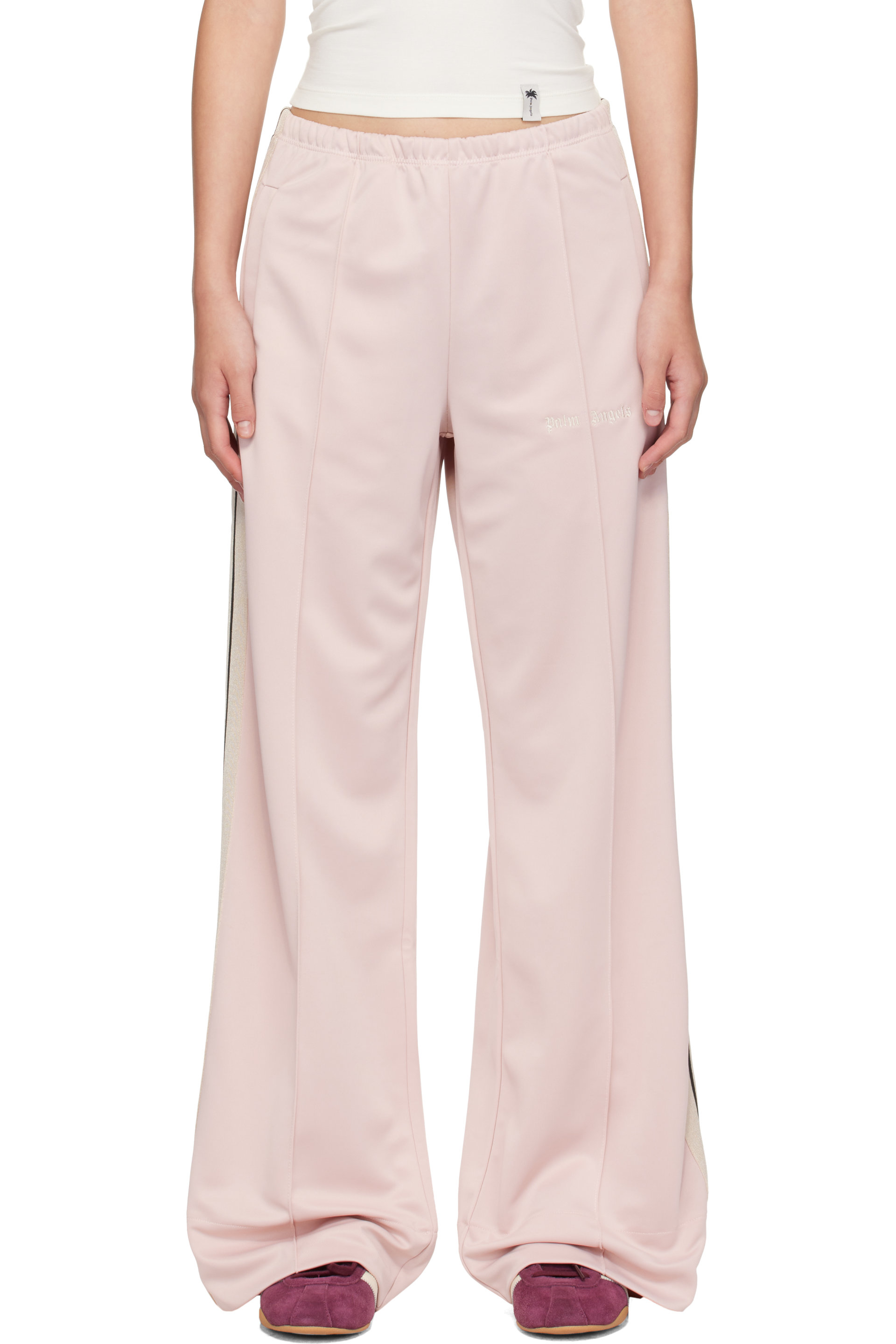 Palm Angels - Pink Classic Logo Track Loose Pants