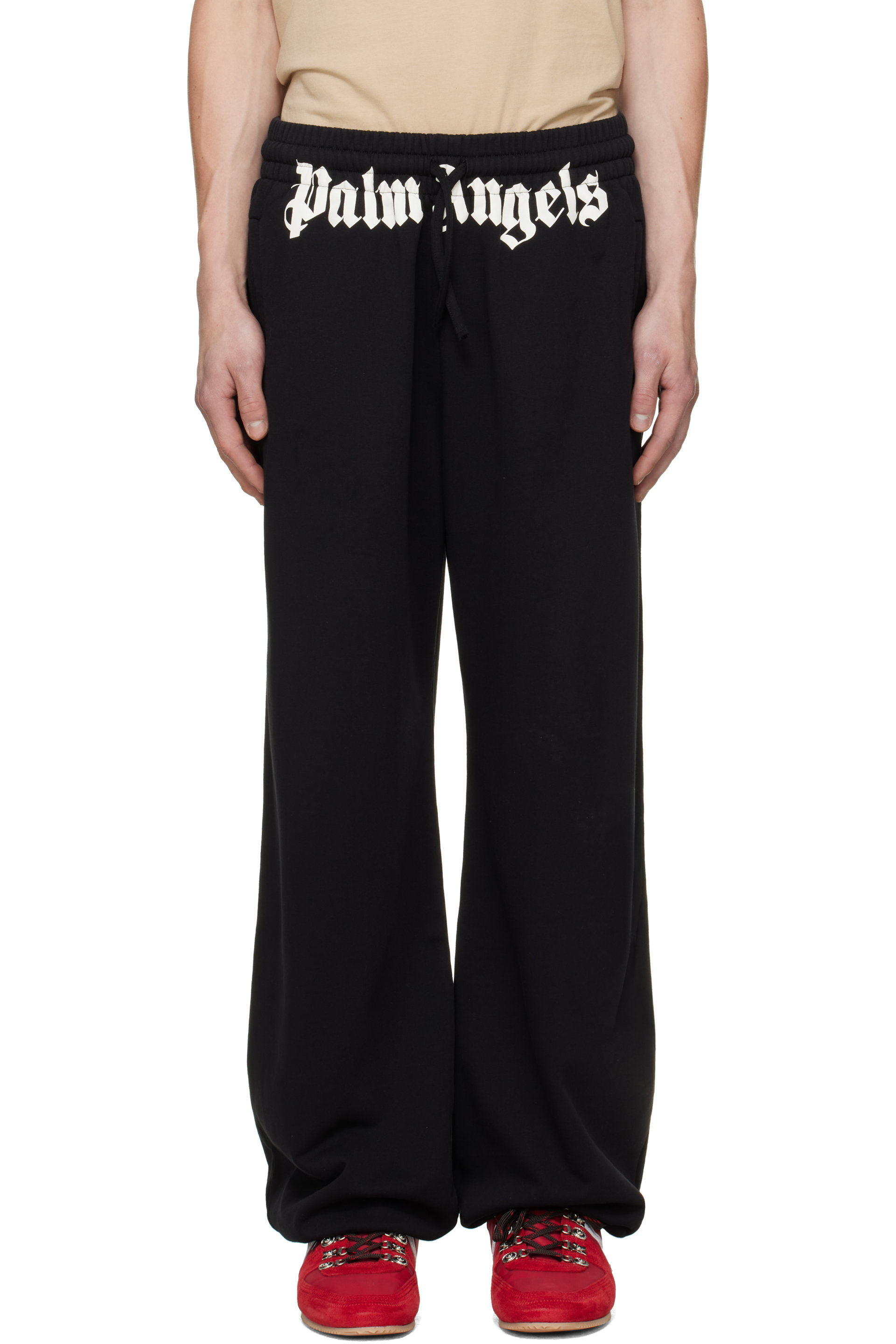 Palm Angels - Black Waist Logo Sweatpants