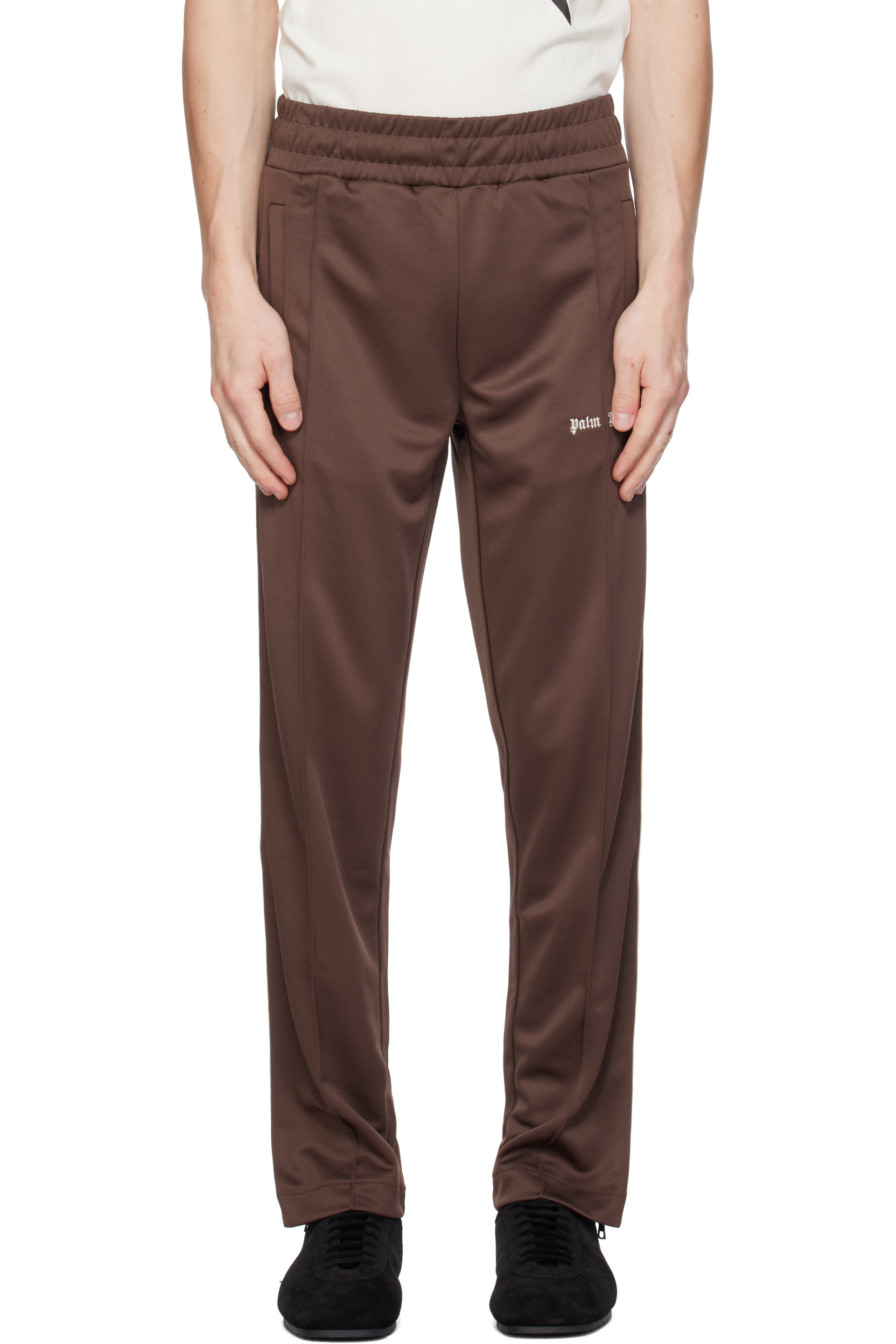 Palm Angels - Brown Classic Logo Track Pants