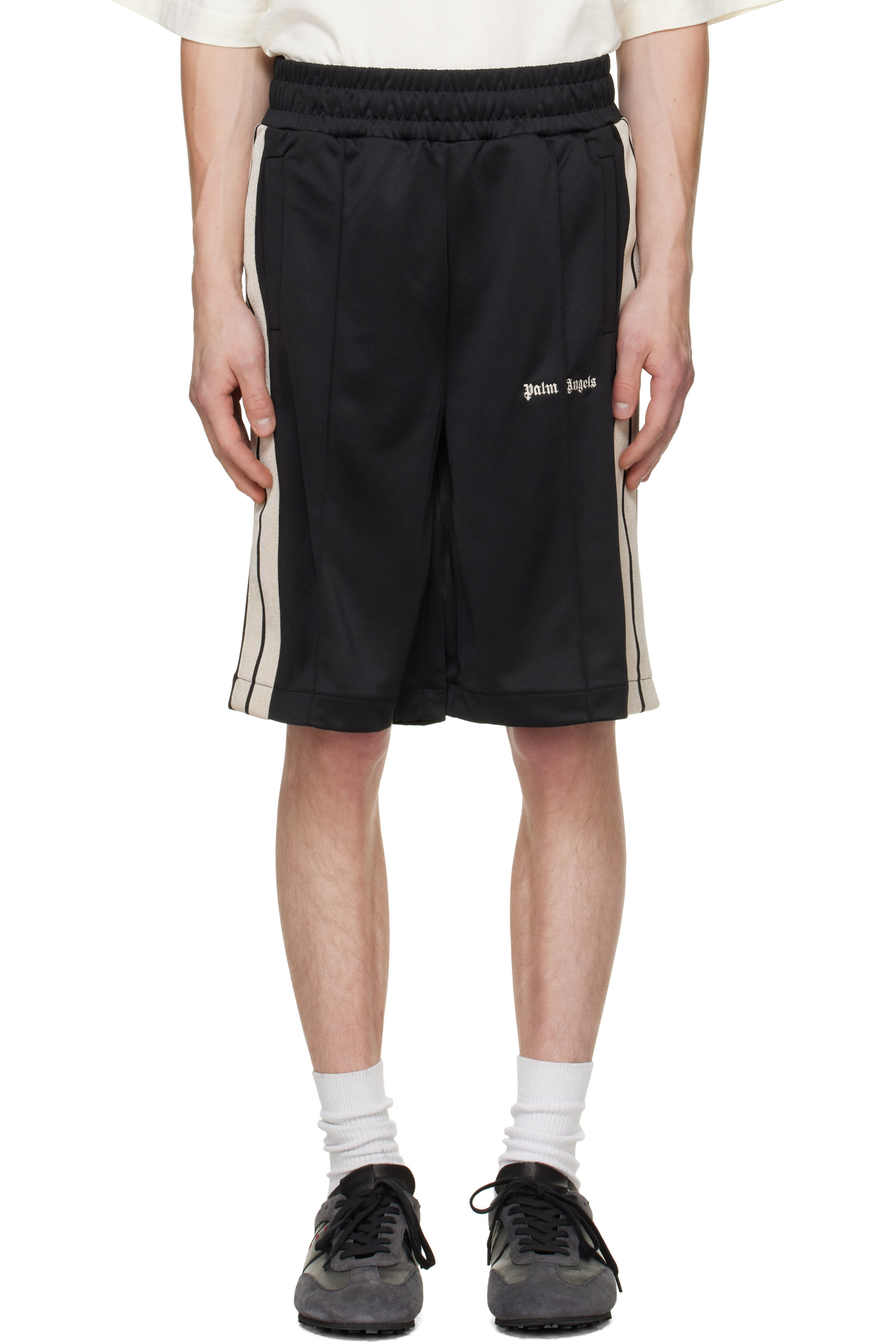 Palm Angels - Black Classic Logo Track Shorts