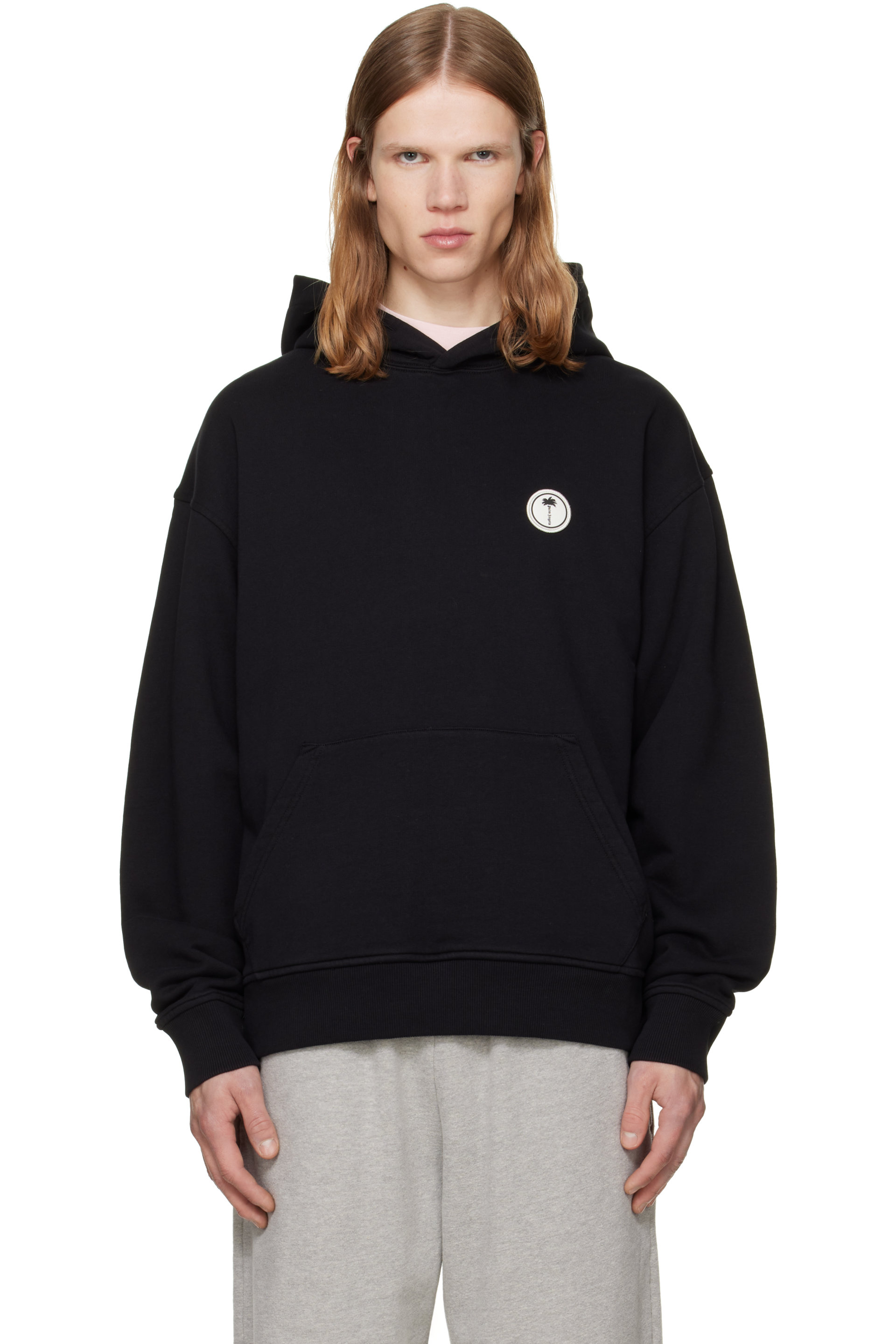 Palm Angels - Black Palm Tree Regular Hoodie