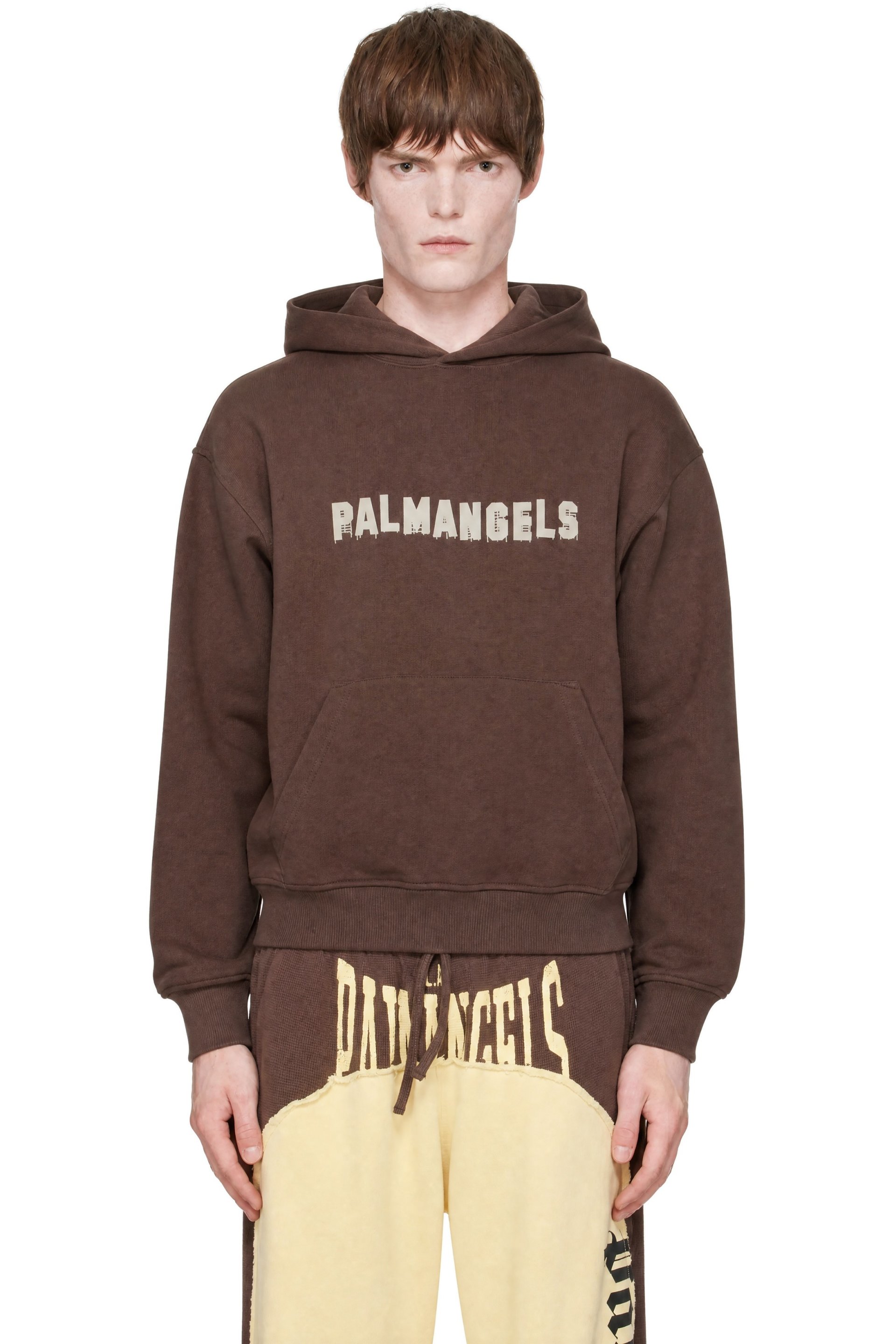 Palm Angels - Brown Palm Hills Regular Hoodie