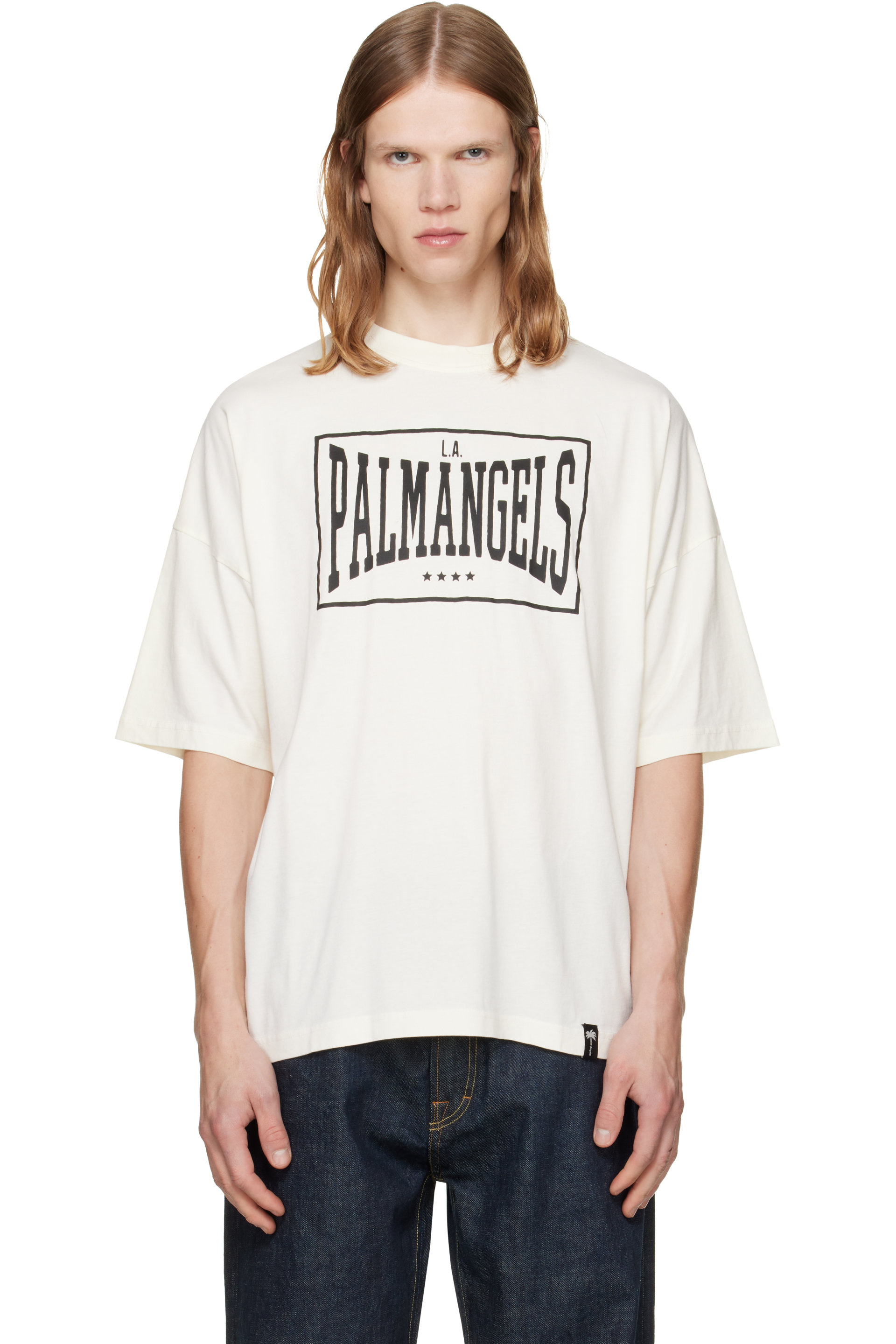 Palm Angels - Off-White Vintage Box Logo Loose T-shirt