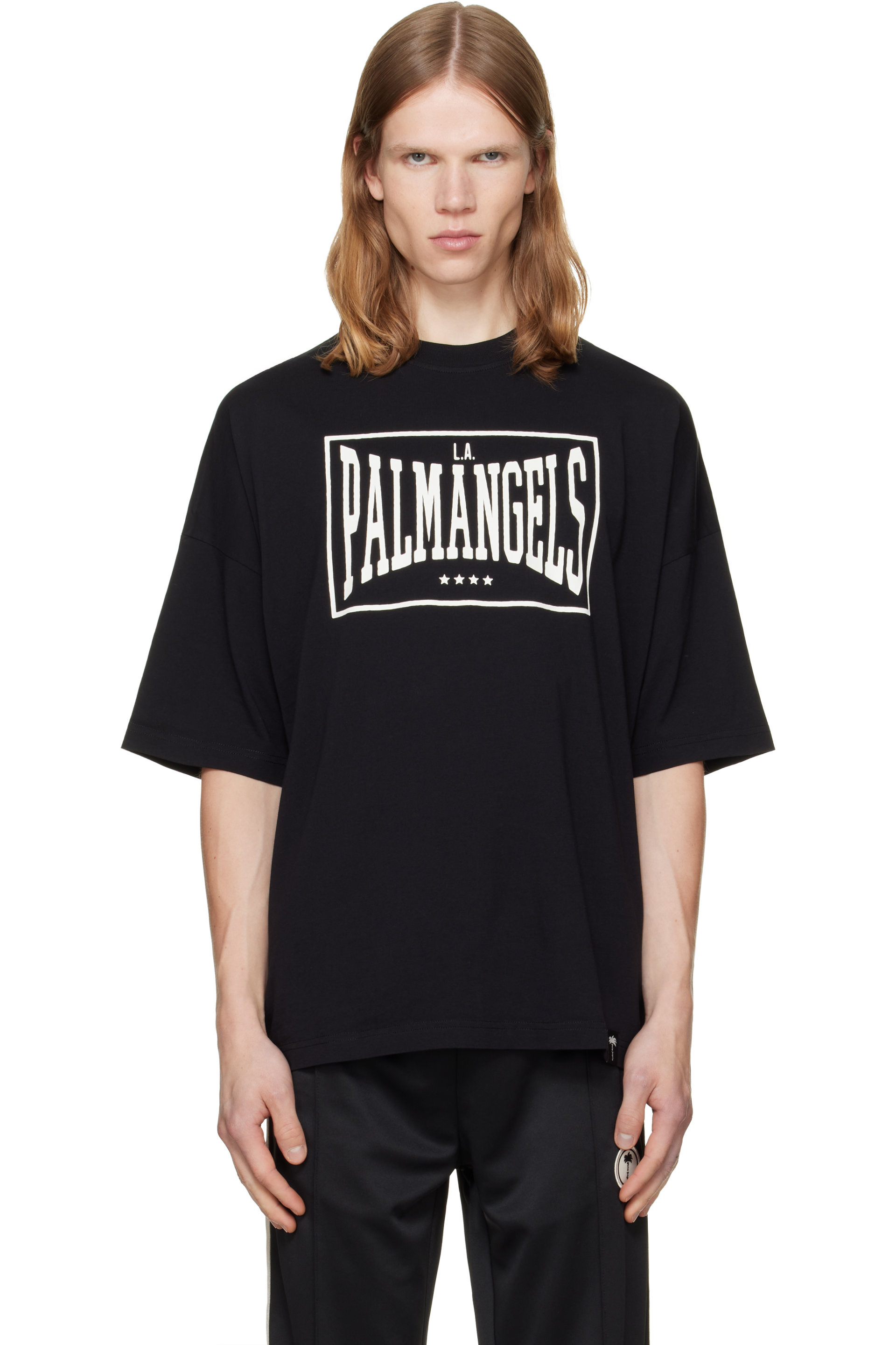Palm Angels - Black Vintage Box Logo Loose T-shirt