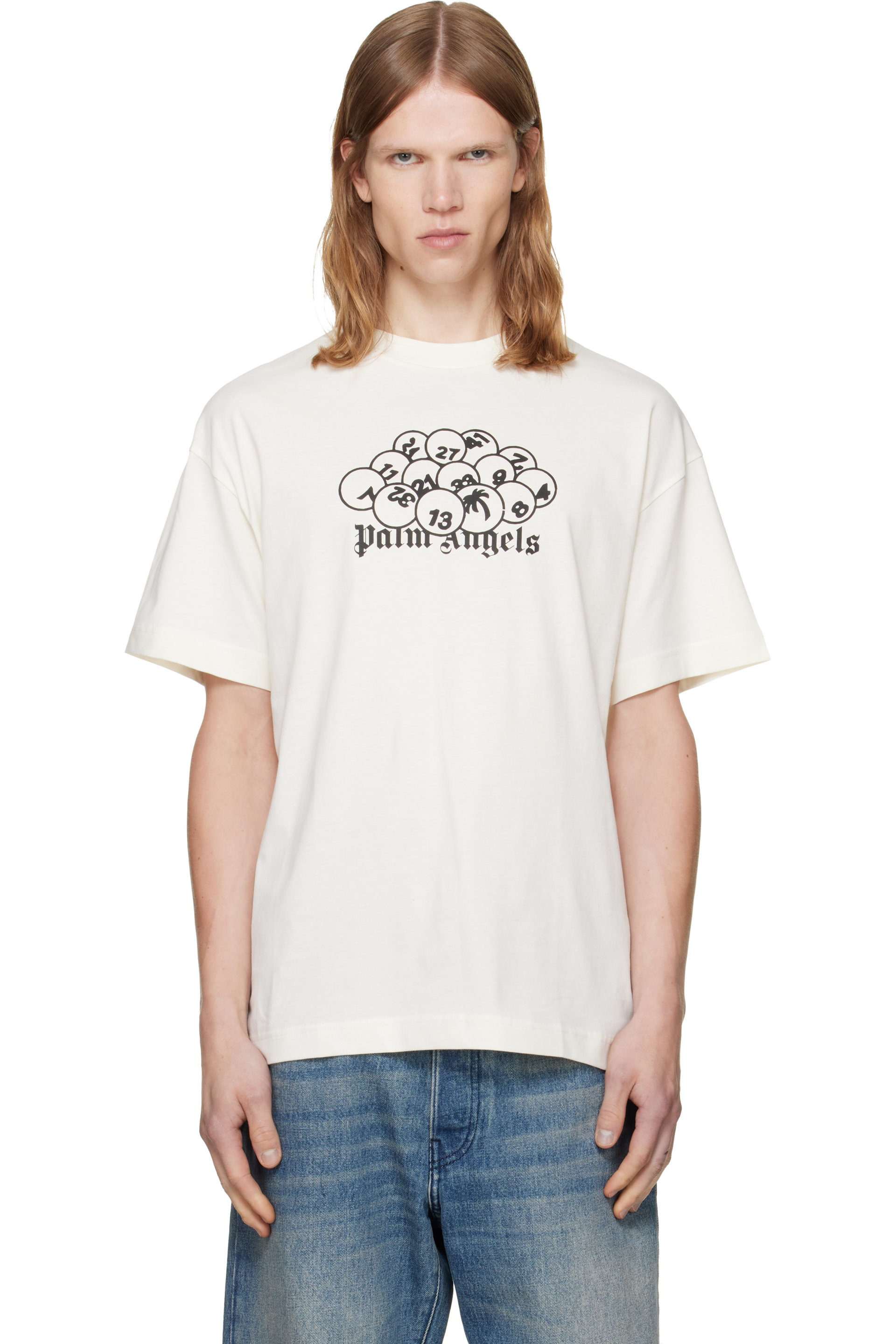 Palm Angels - Off-White 'PA' Pool Regular T-shirt