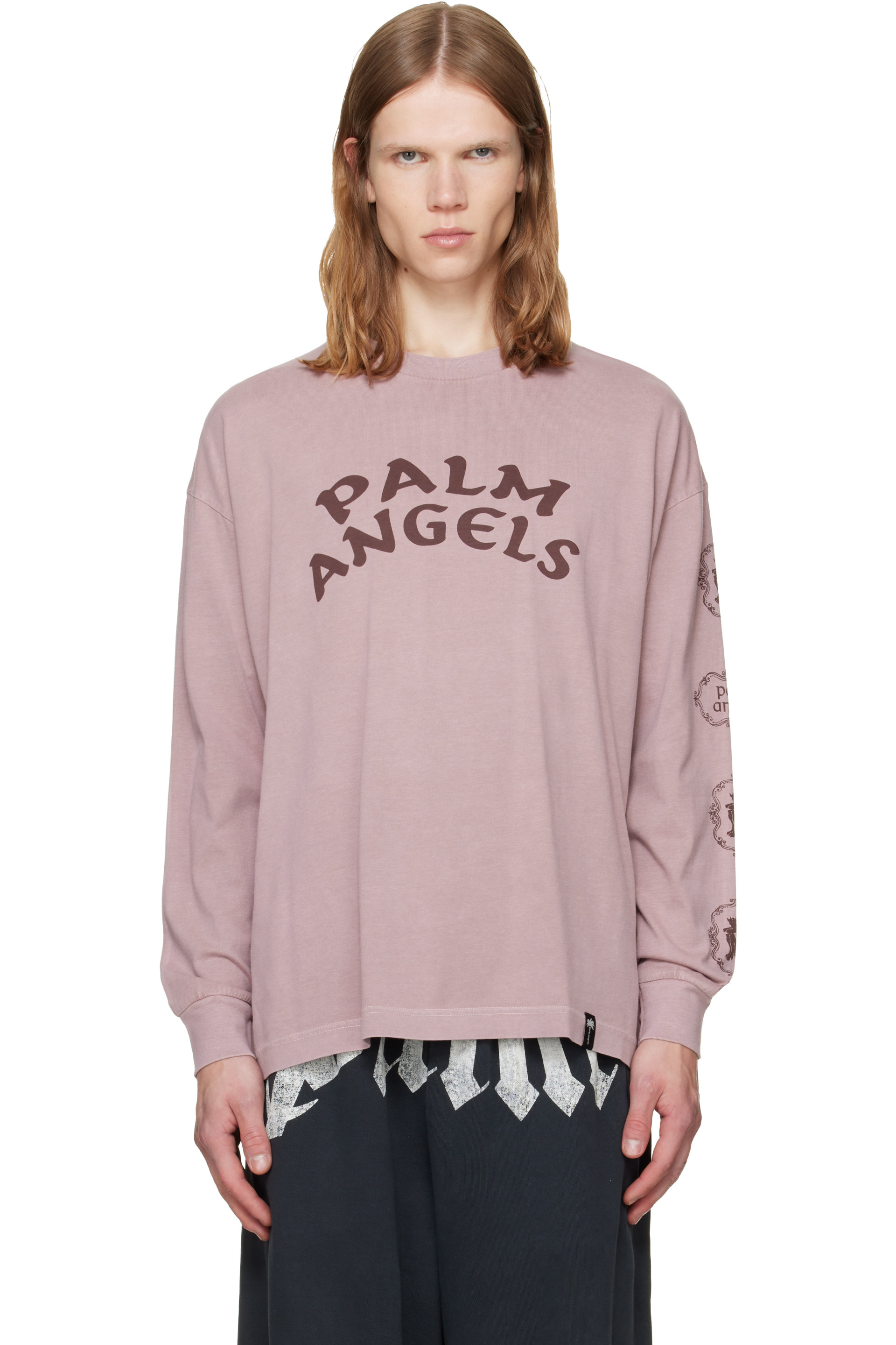 Palm Angels - Pink Devil Herald Long Sleeve T-shirt