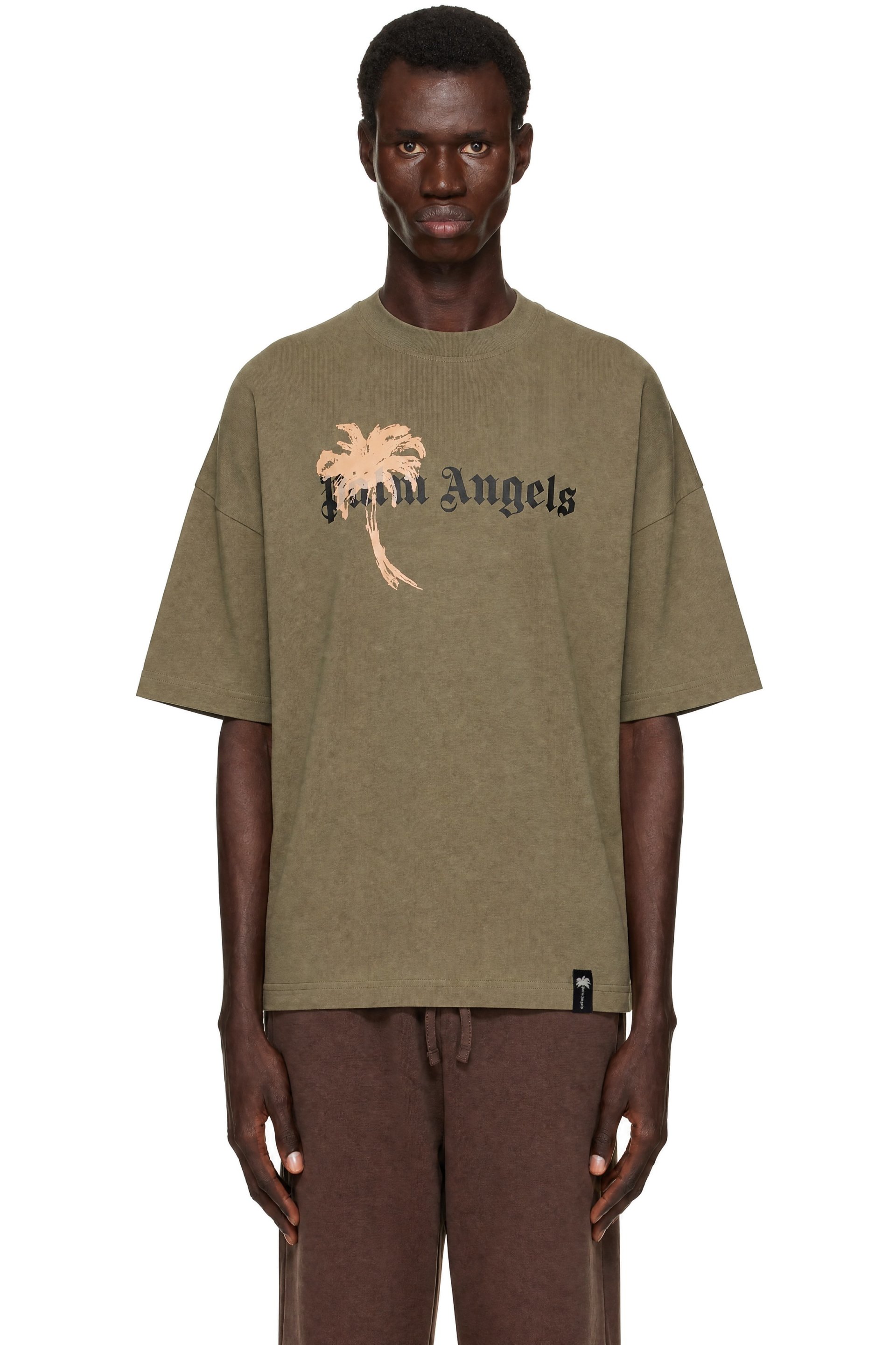 Palm Angels - Khaki Palm Drift Loose T-shirt