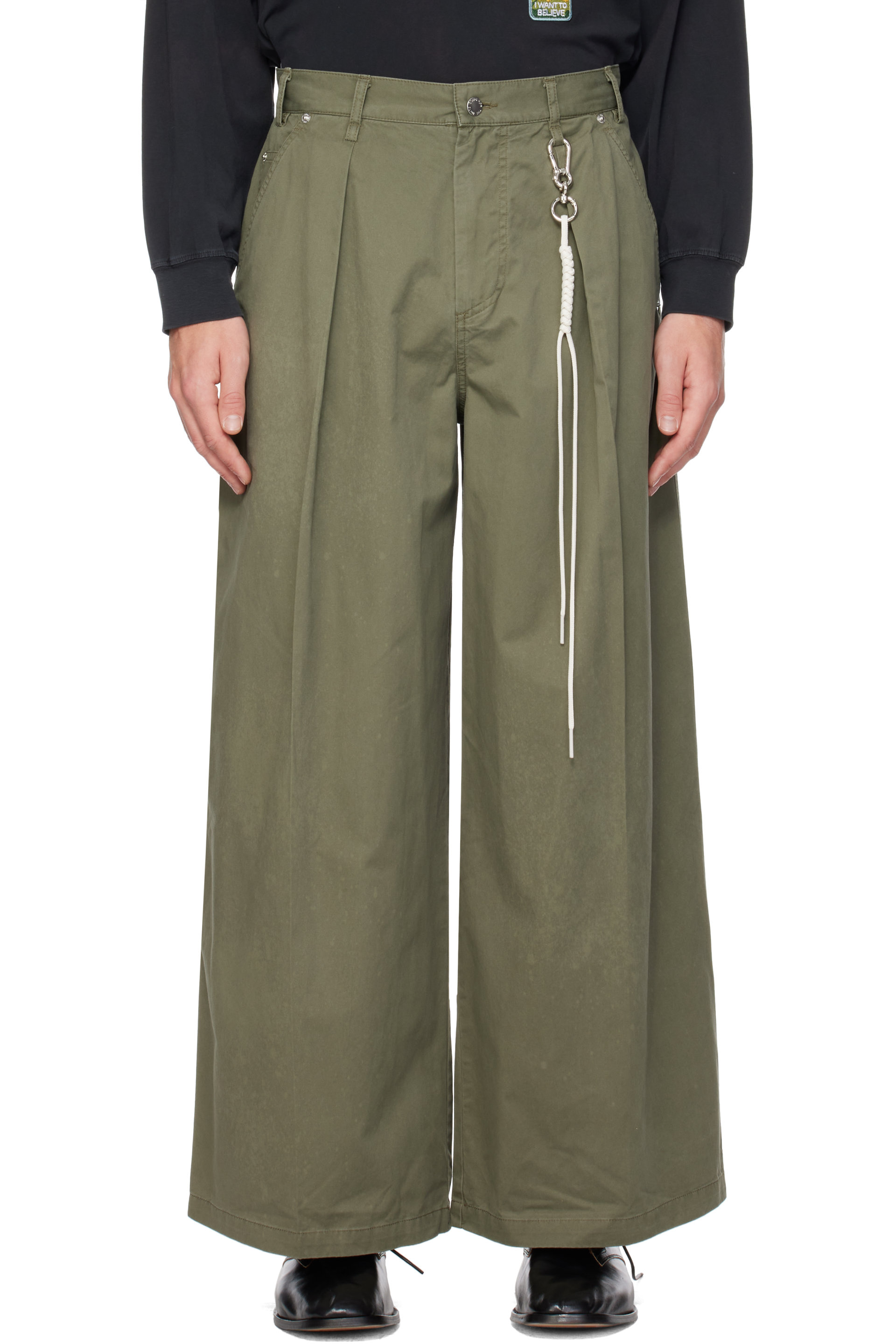 Song for the Mute - Green Super Baggy Trousers