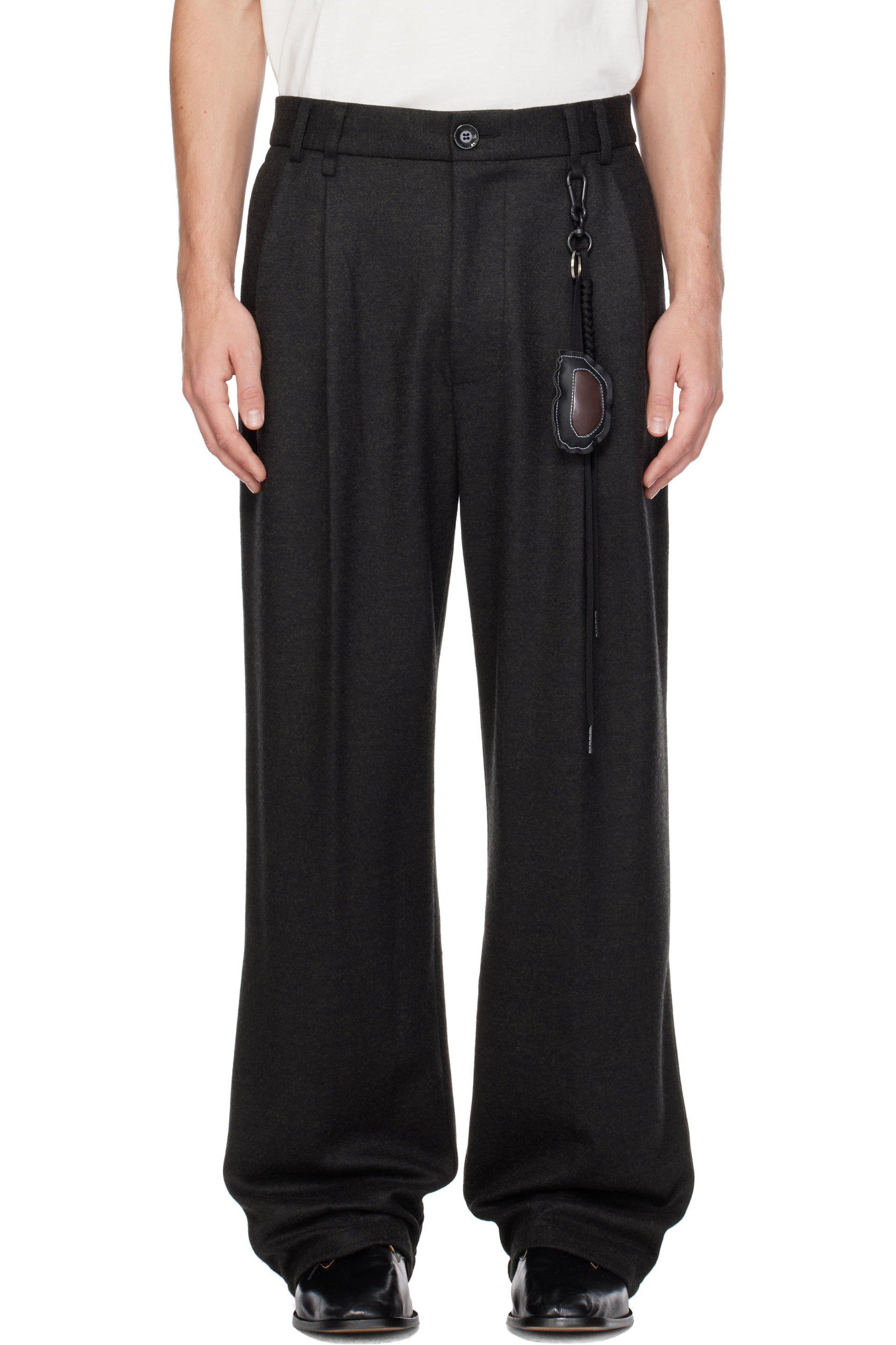 Song for the Mute - Gray Double Pleated Trousers