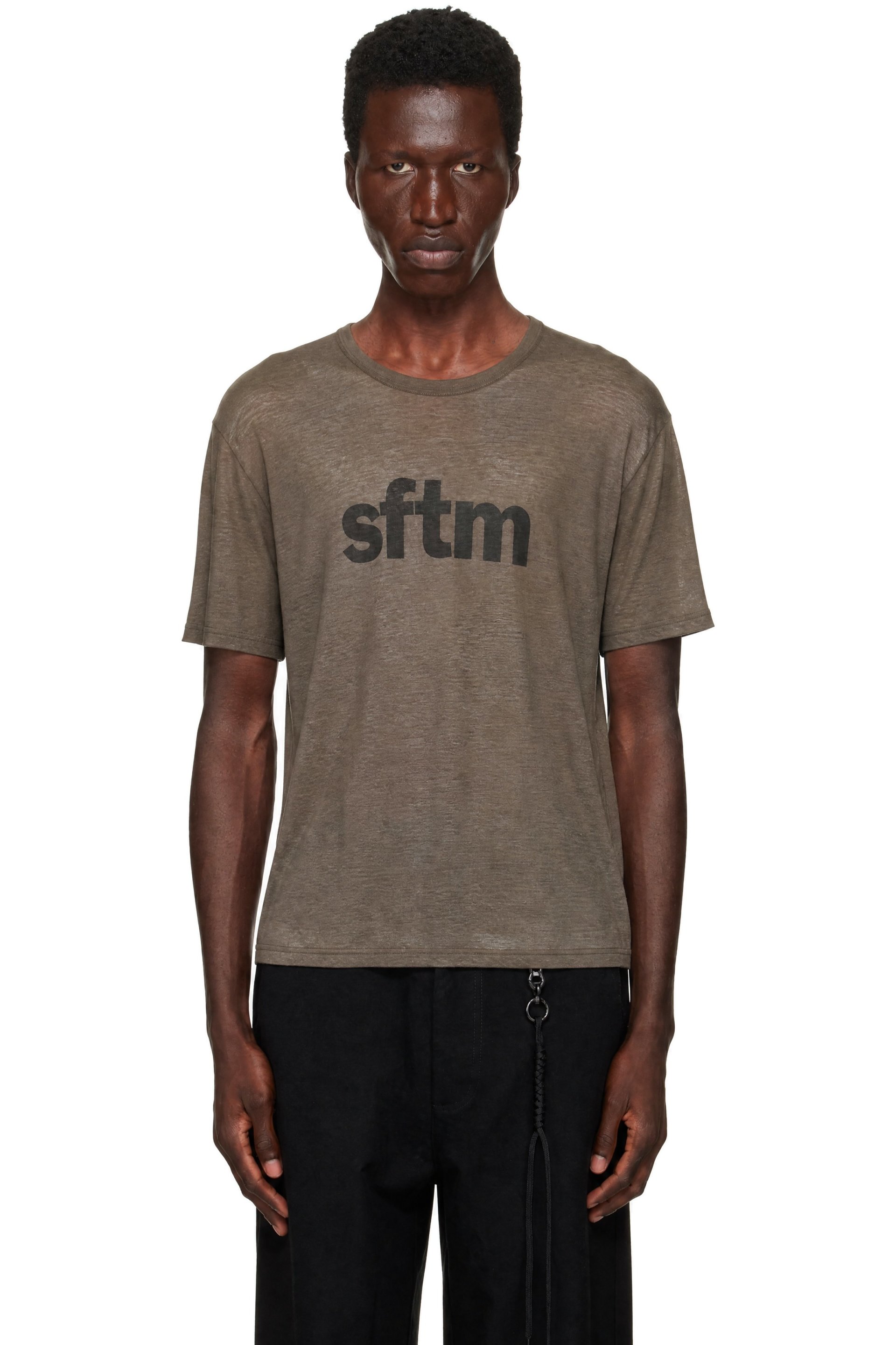 Song for the Mute - Taupe 'Sftm' Vintage T-shirt