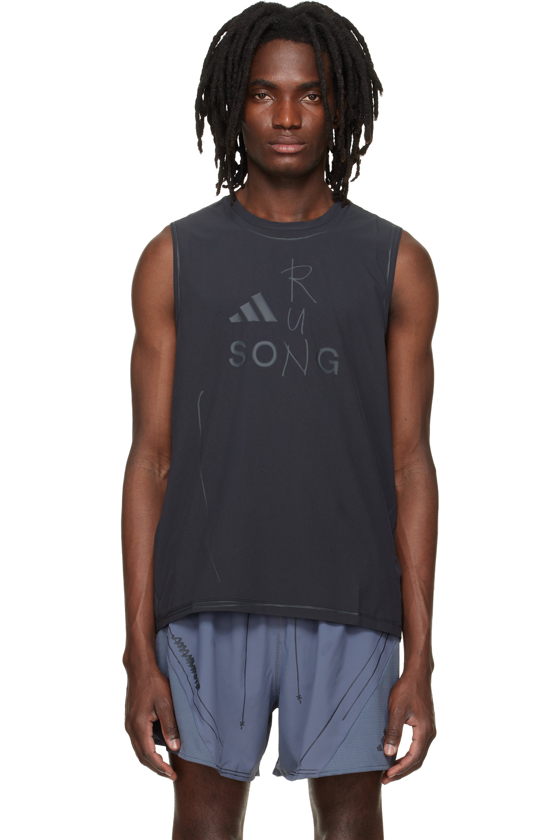 Song for the Mute - Black adidas Originals Edition ADIRUN01 Running Tank Top