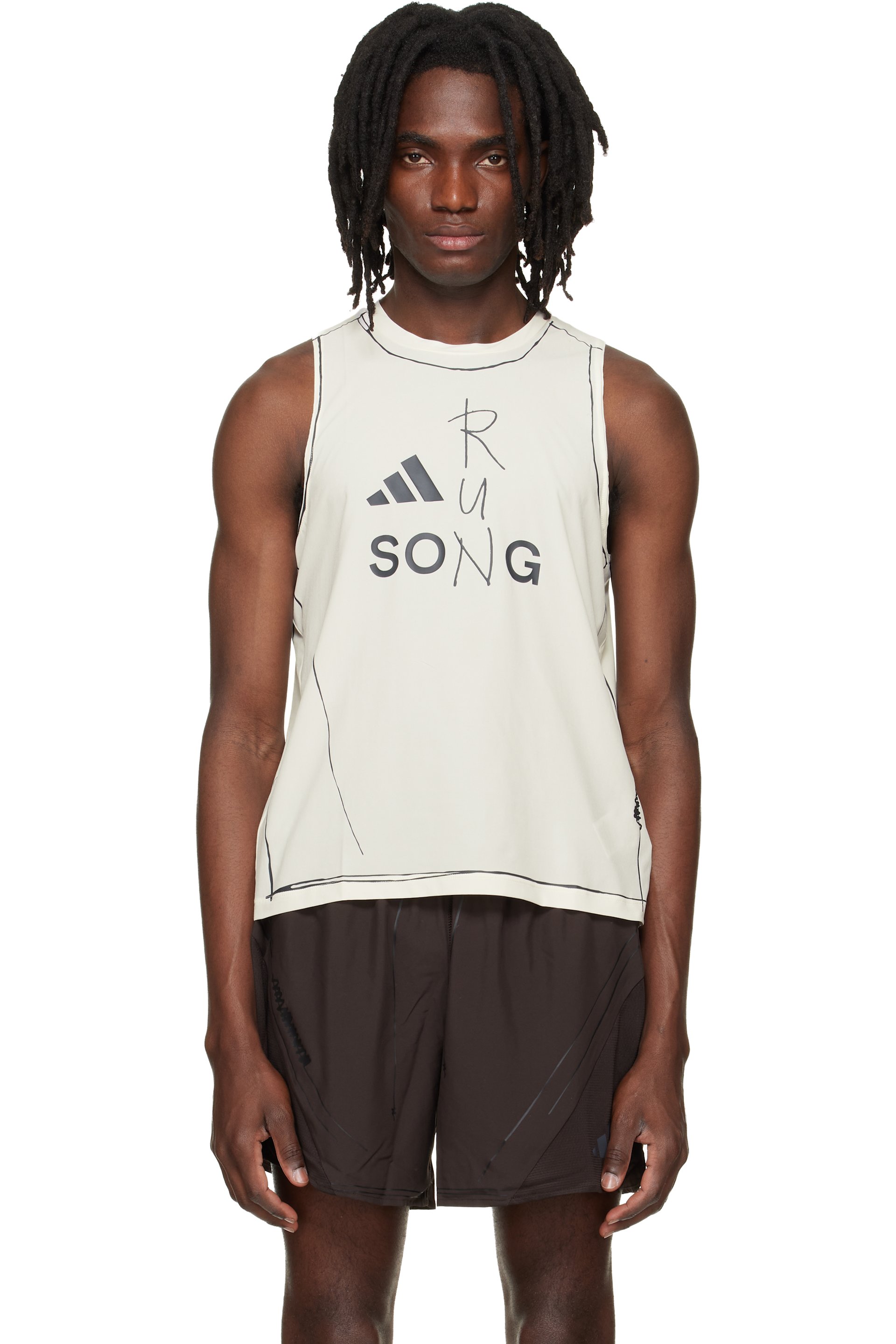 Song for the Mute - Off-White adidas Originals Edition ADIRUN01 Running Tank Top