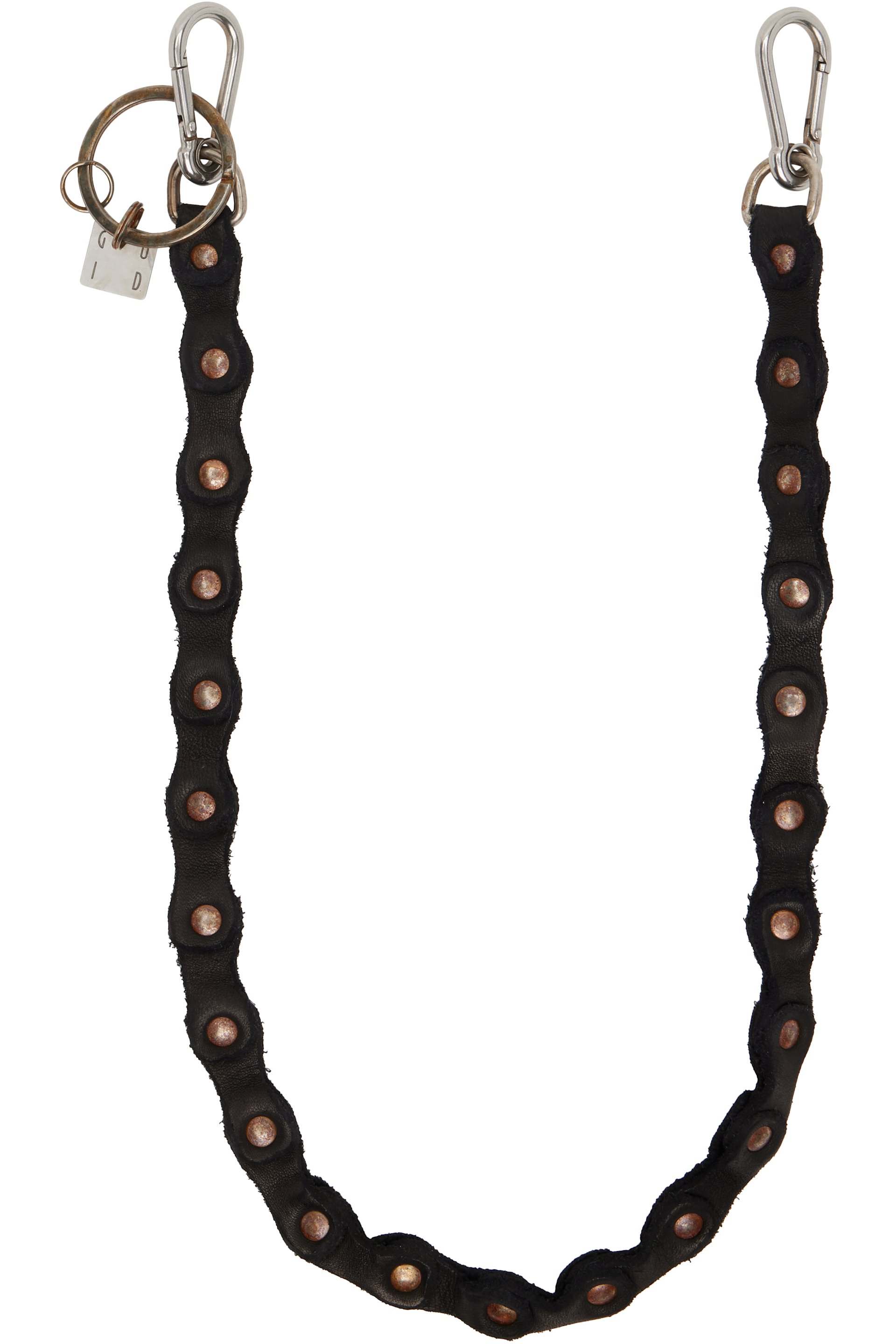 Guidi - Black Leather Keychain
