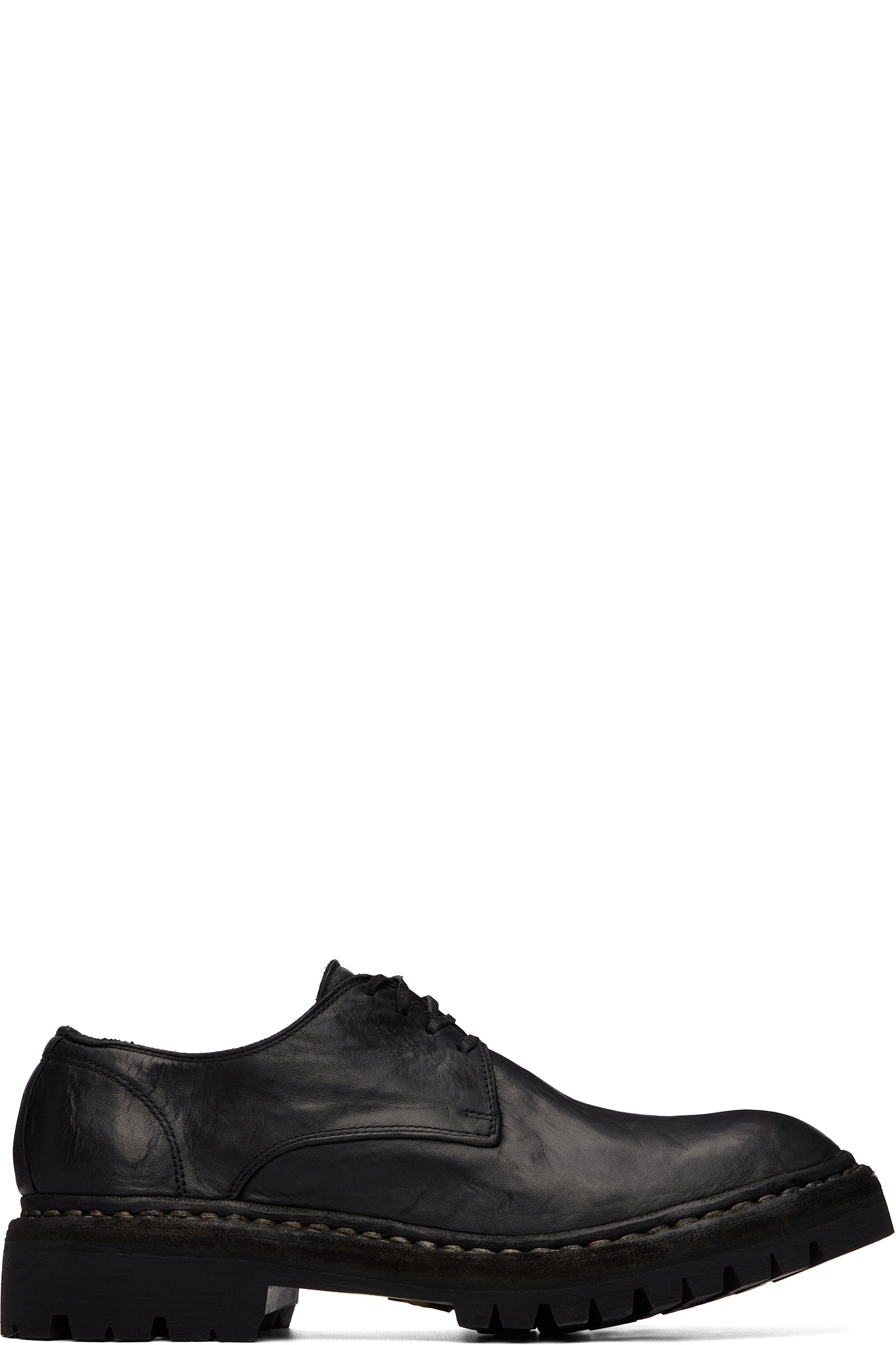 Guidi - 黑色 792V_N 德比鞋