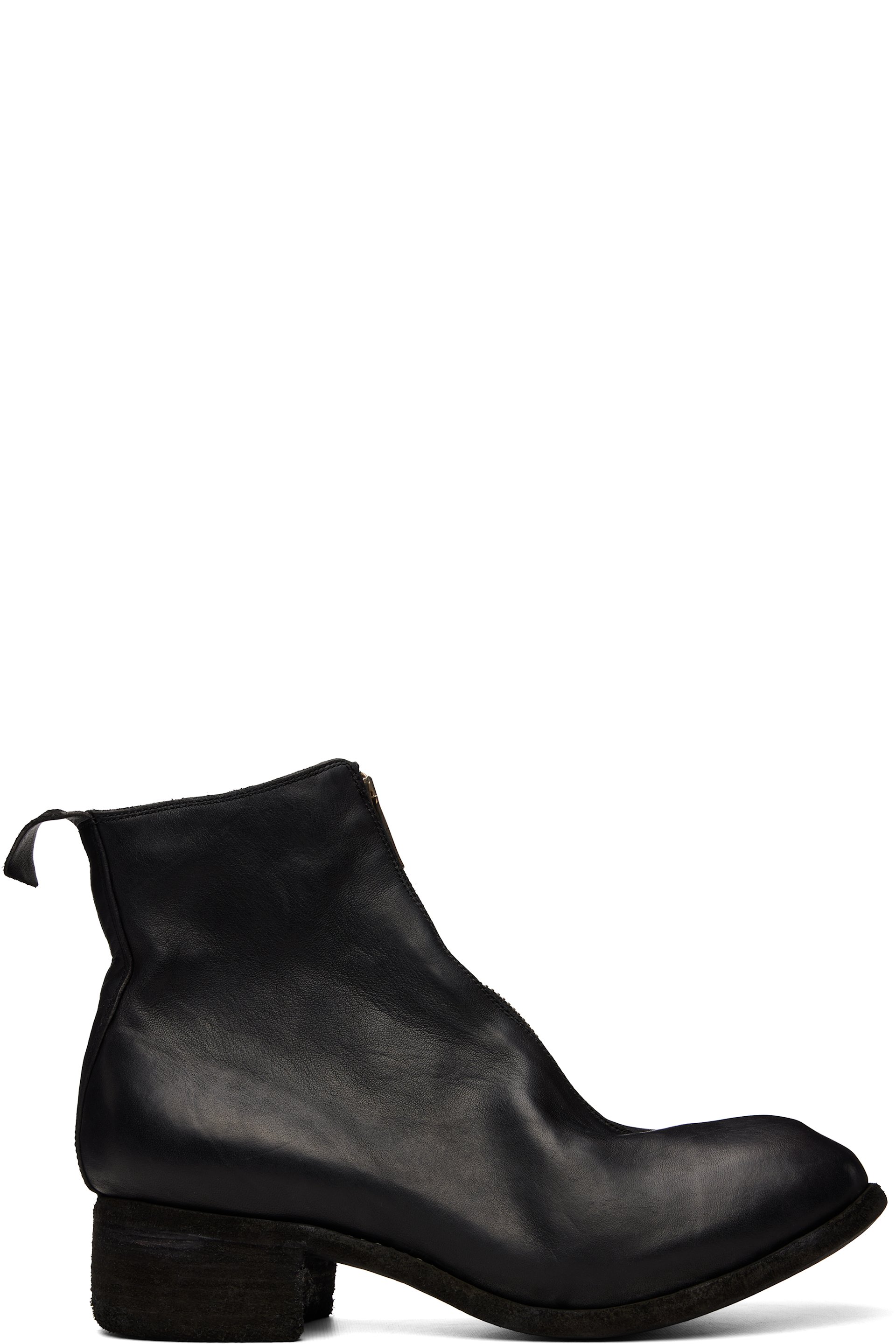 Guidi - 黑色 PL1 踝靴