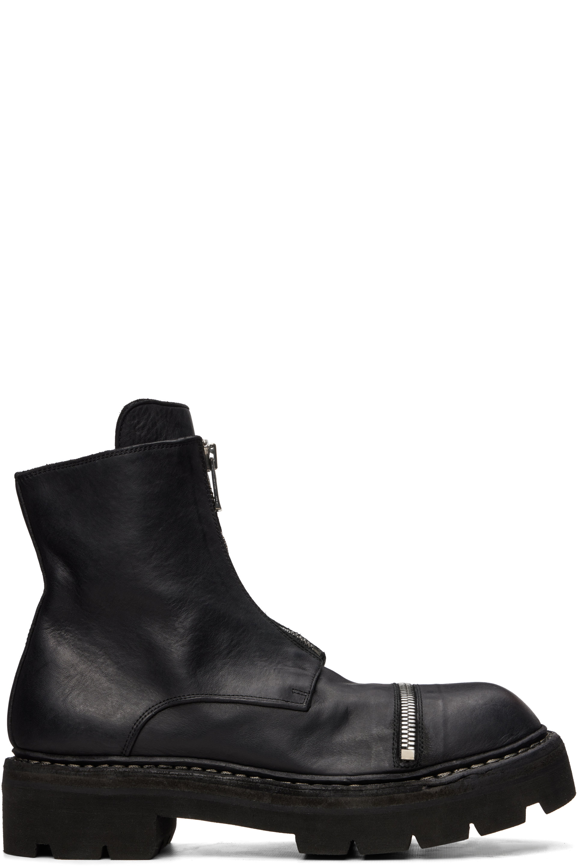 Guidi - Black GRTR Zip Up Boots