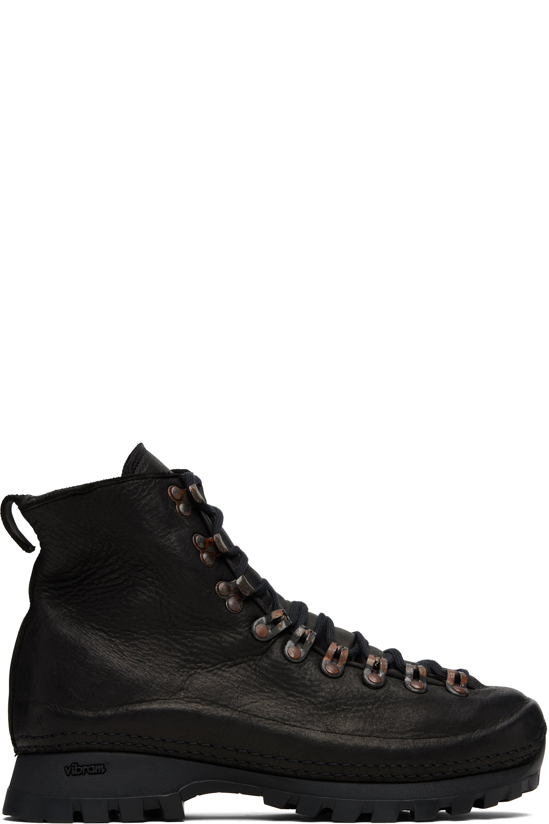 Guidi - 黑色 Hiking 踝靴
