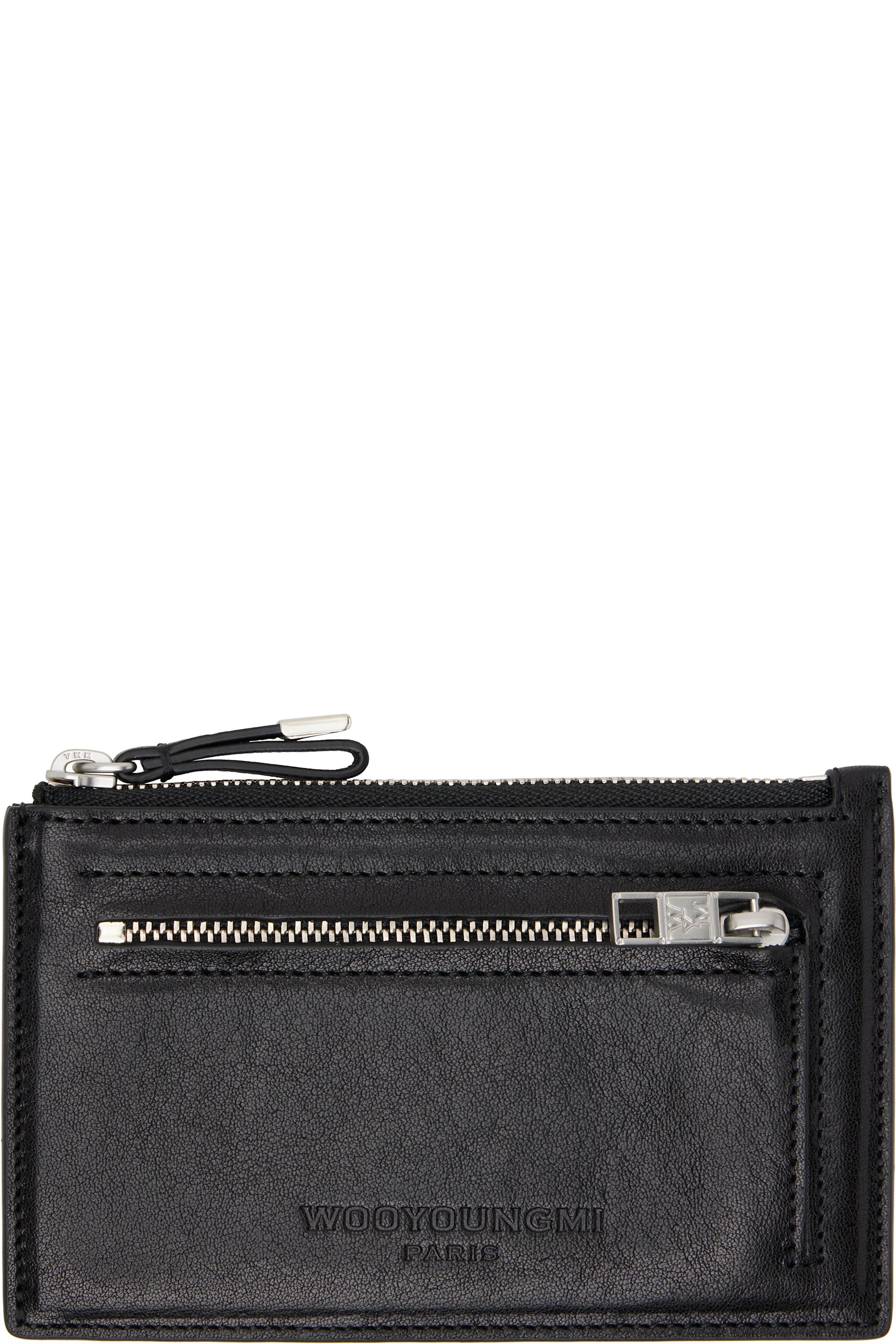 WOOYOUNGMI - Black Leather Card Holder