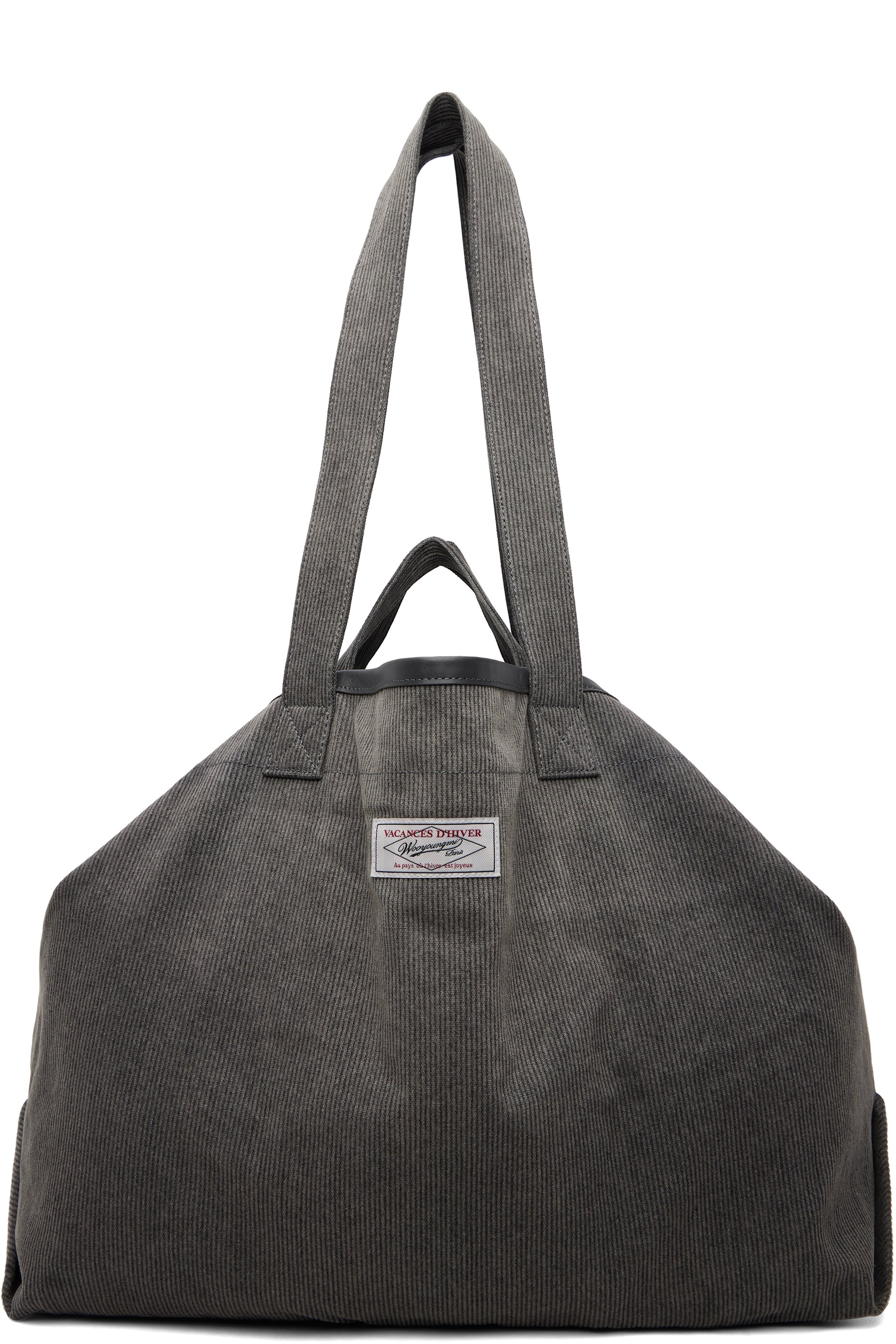 WOOYOUNGMI - Gray Washed Cotton Tote