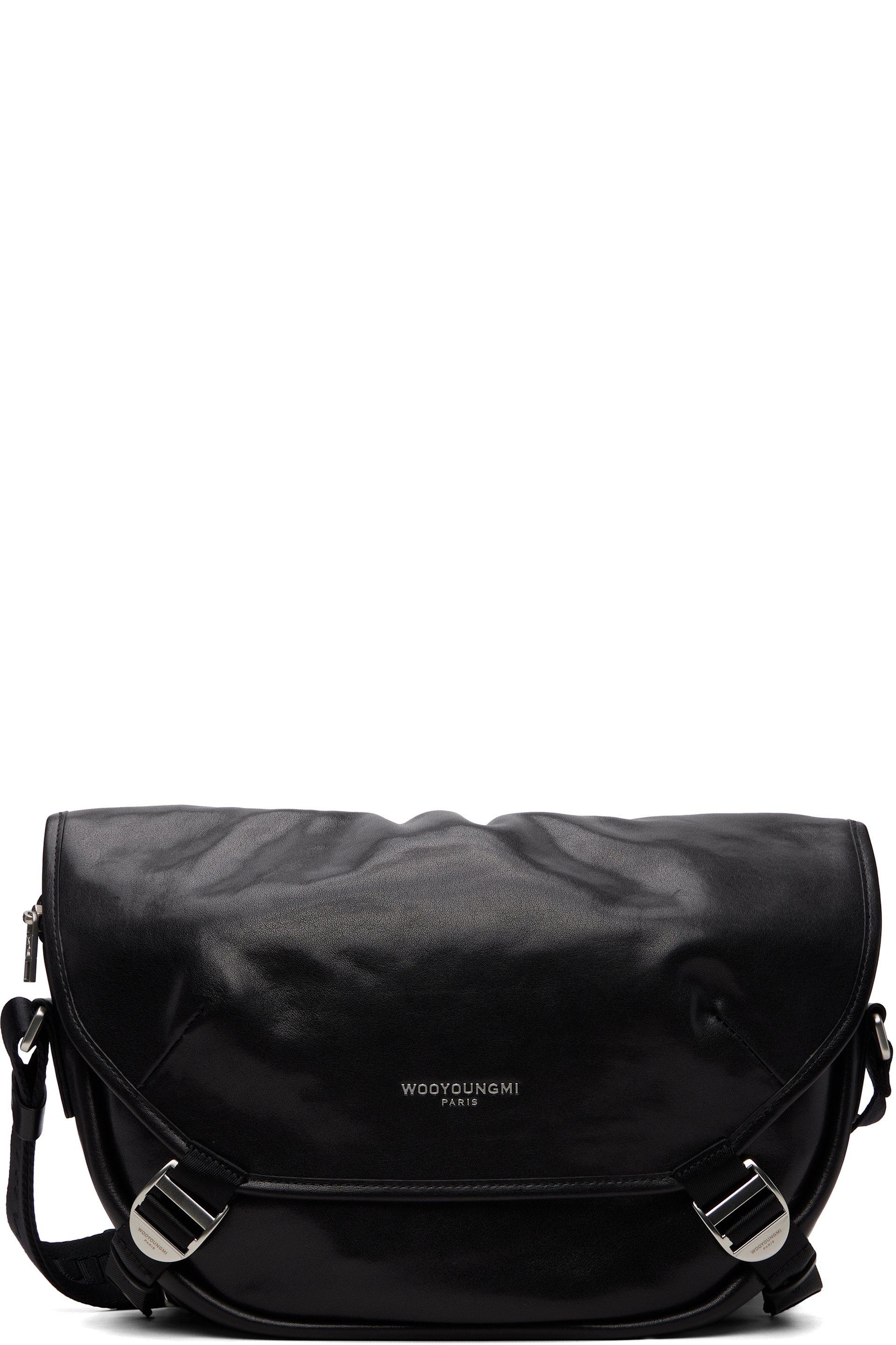 WOOYOUNGMI - Black Crossbody Satchel