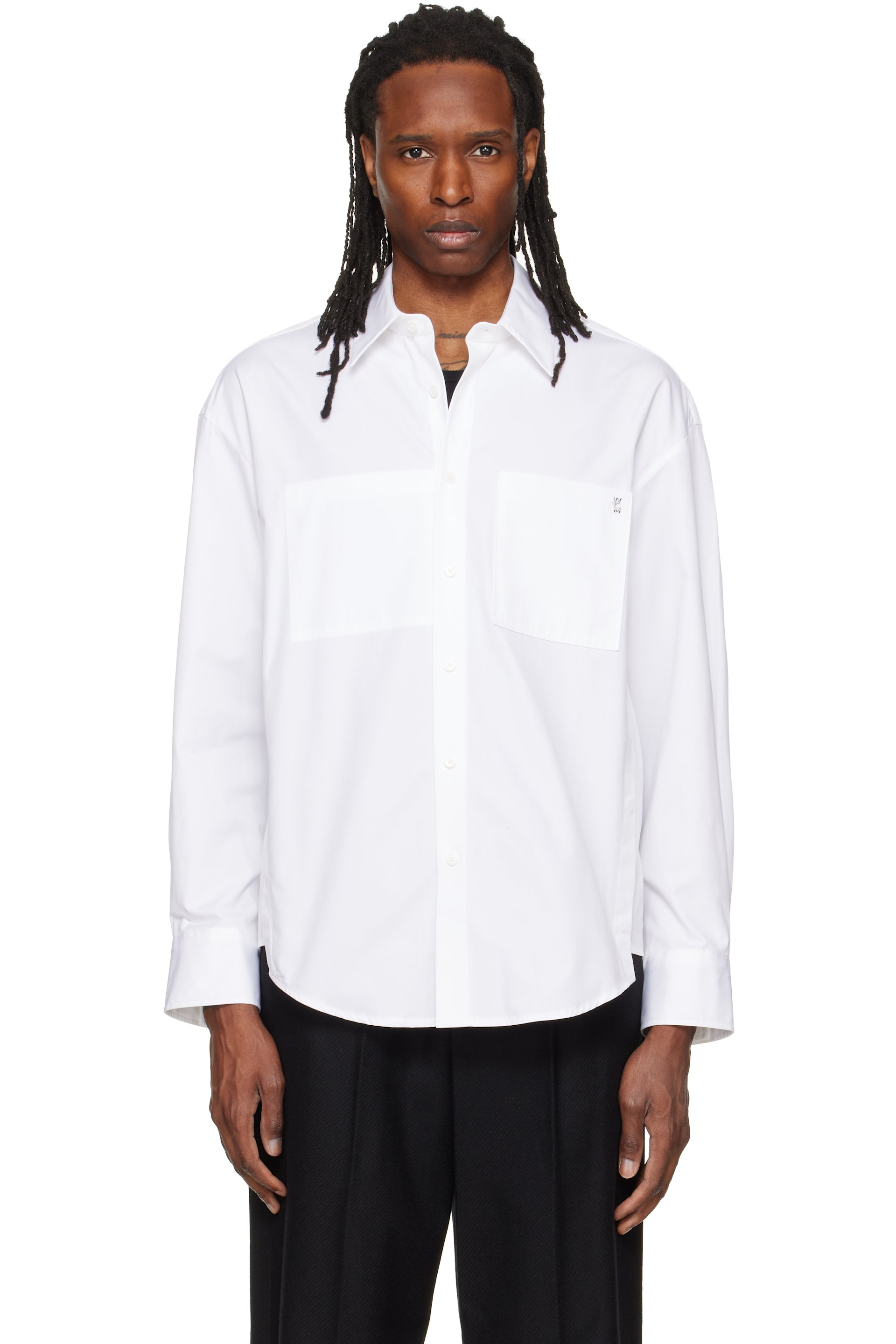 WOOYOUNGMI - White Logo Hardware Shirt