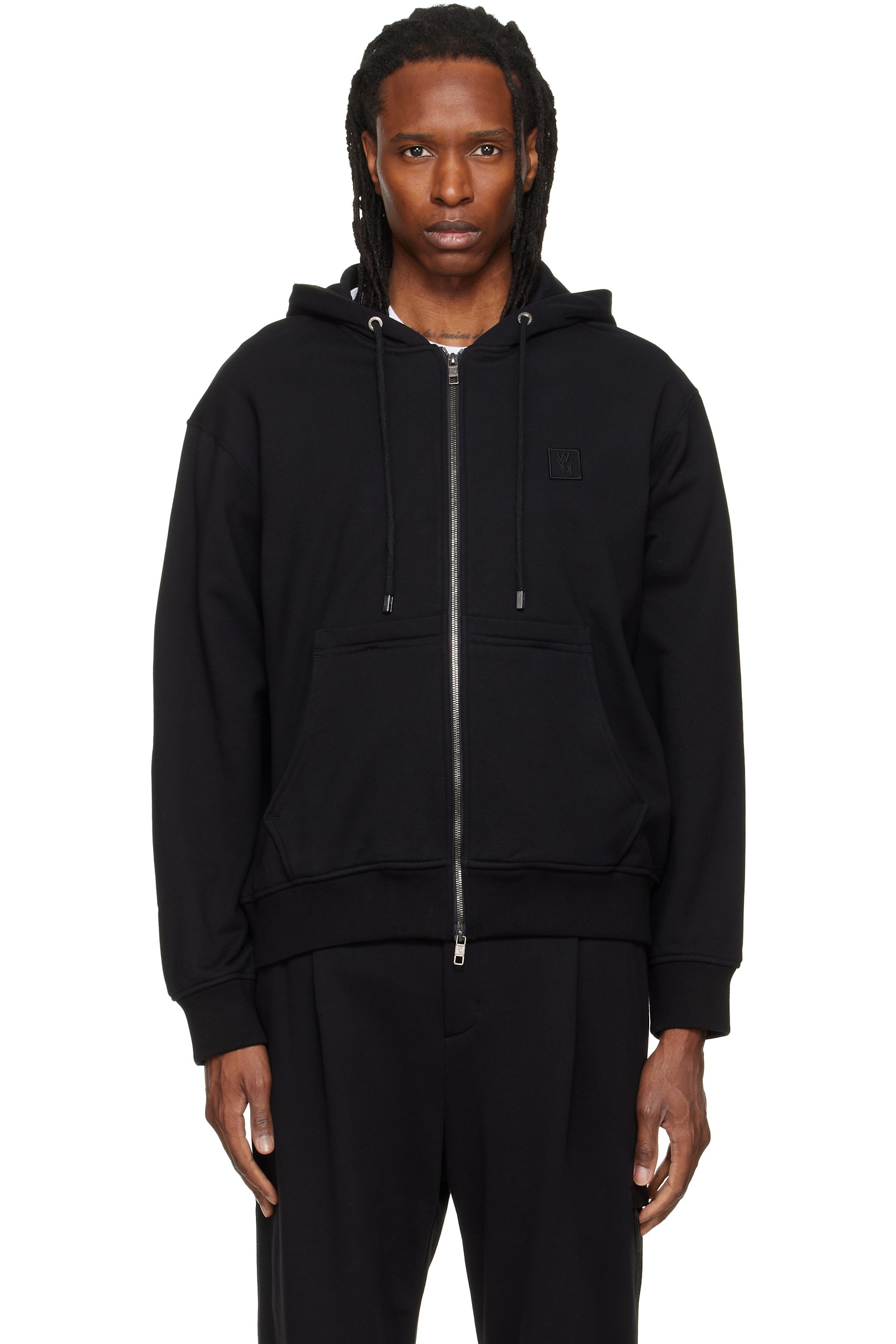WOOYOUNGMI - Black Zip Hoodie