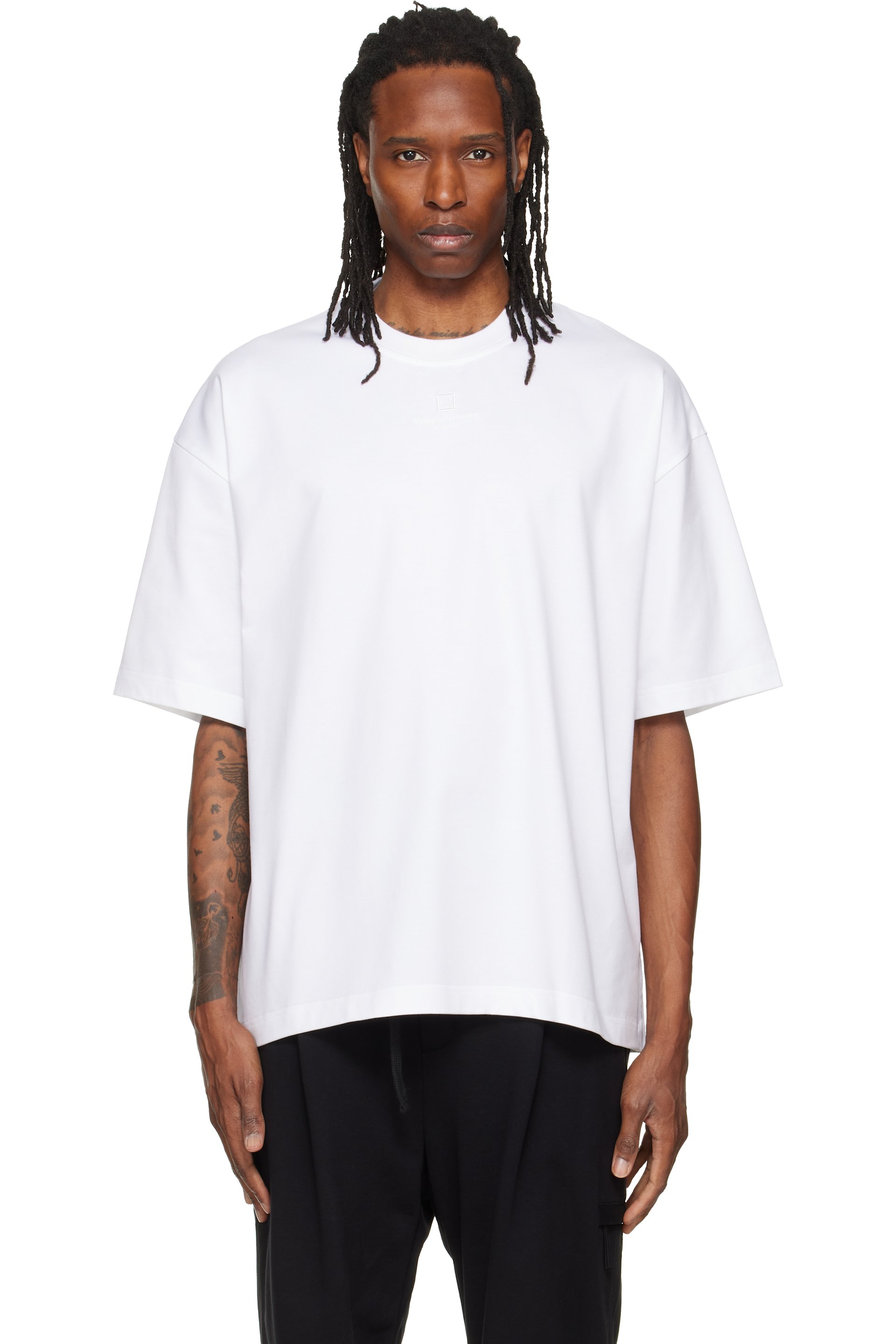 WOOYOUNGMI - White Oversized Cotton T-shirt