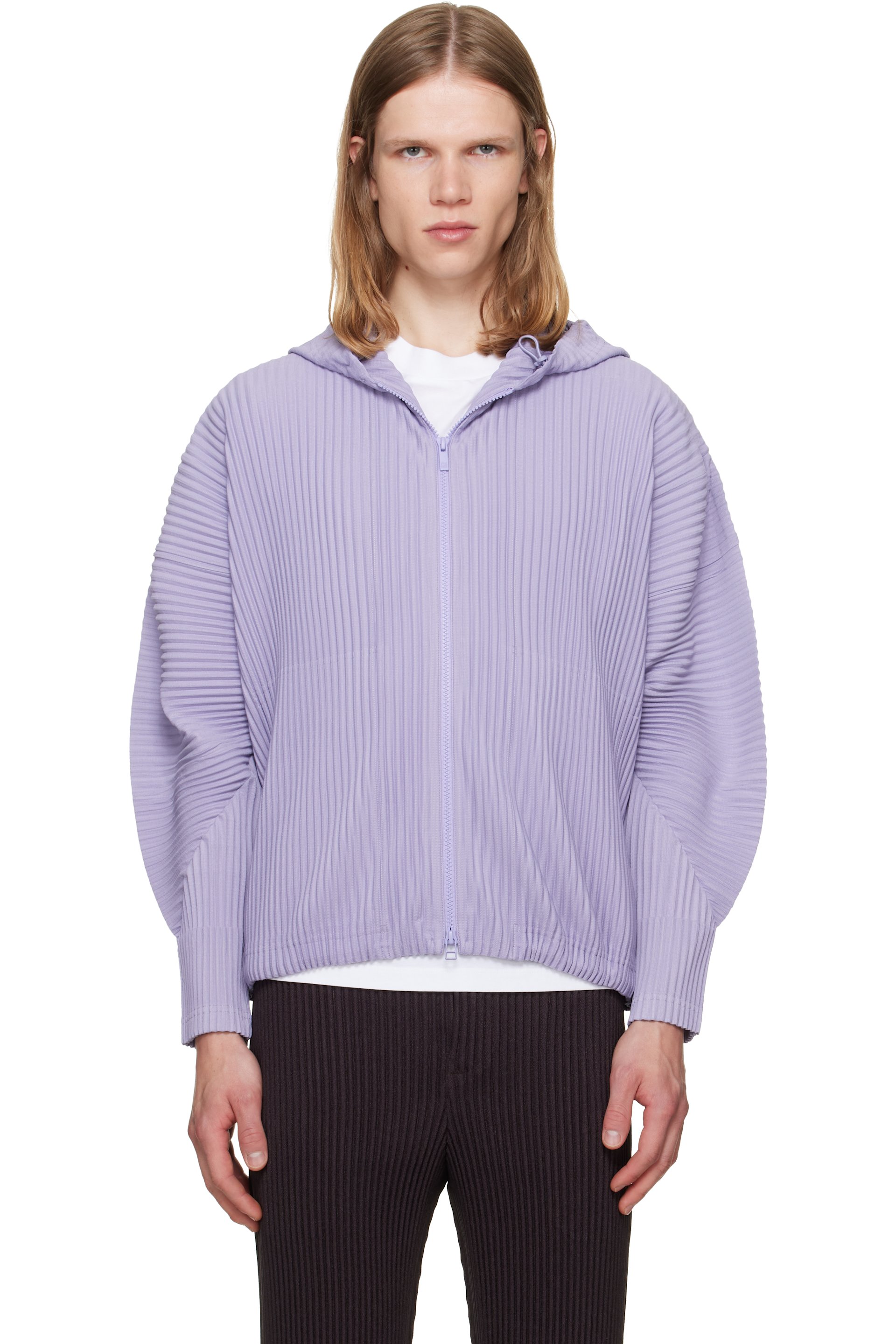 HOMME PLISSÉ ISSEY MIYAKE - Purple Monthly Colors July Hoodie