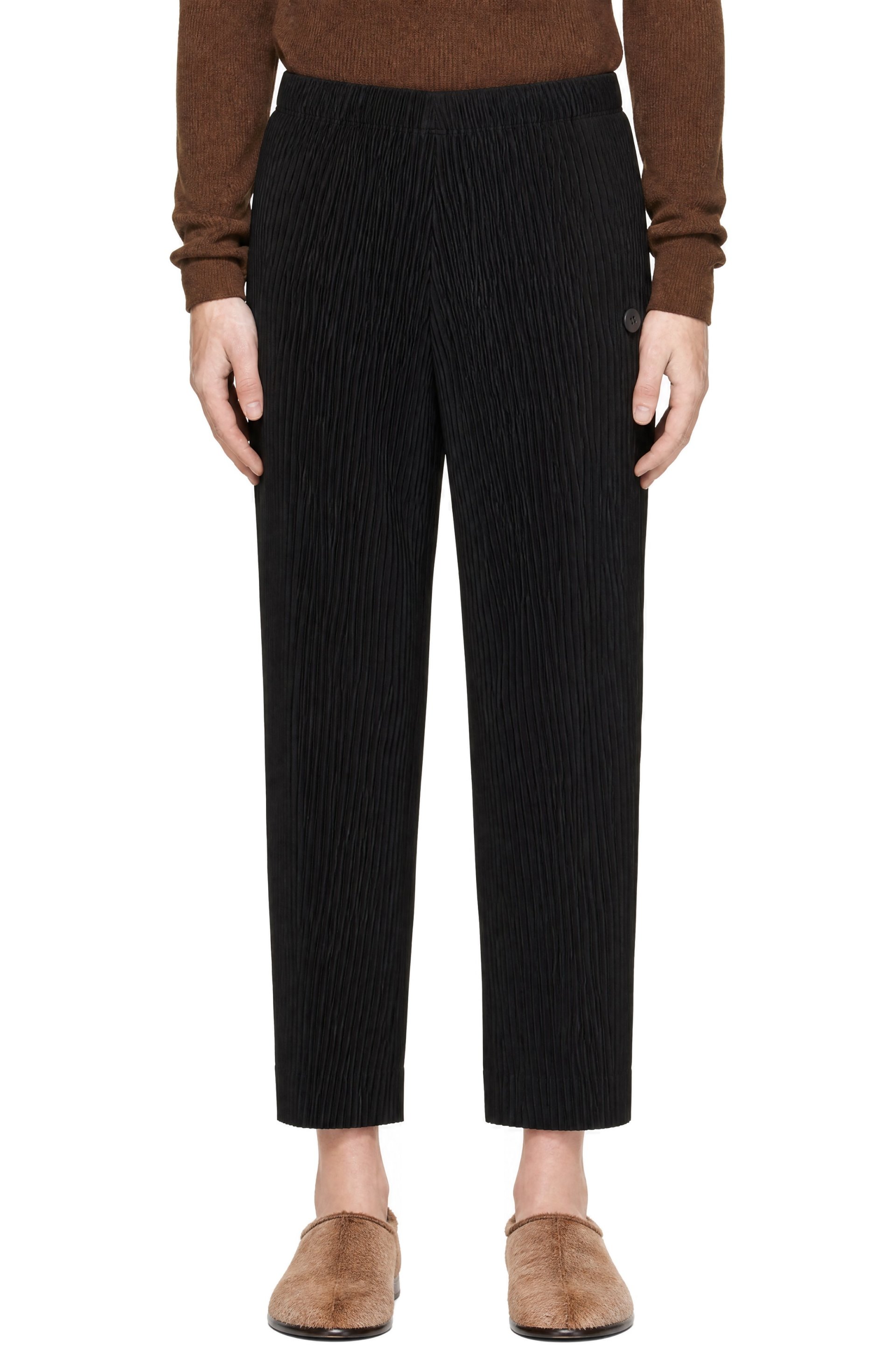 HOMME PLISSÉ ISSEY MIYAKE - Black September Slash Trousers