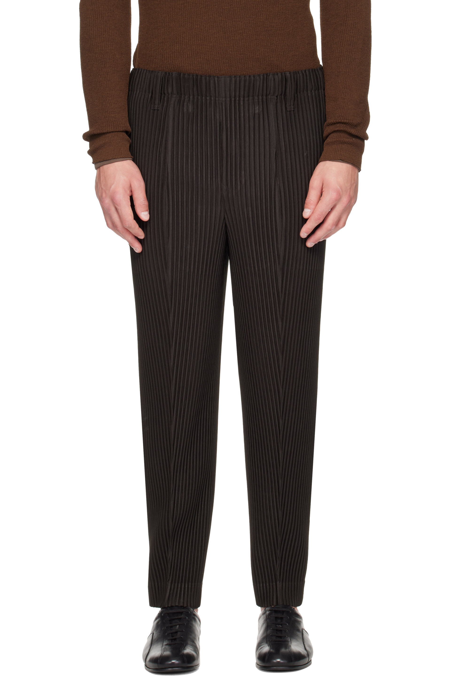HOMME PLISSÉ ISSEY MIYAKE - Brown Compleat Trousers
