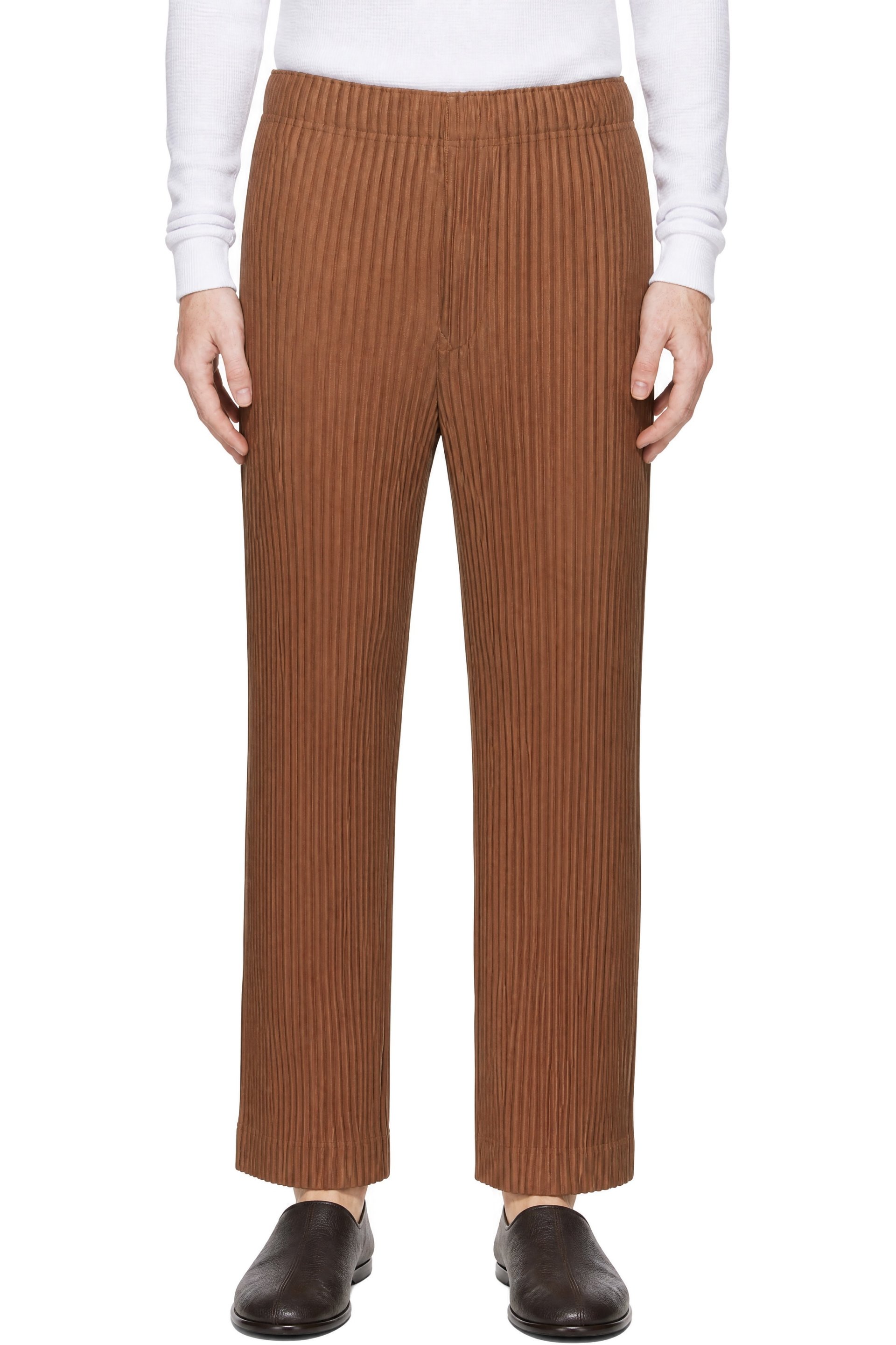 HOMME PLISSÉ ISSEY MIYAKE - Brown September Color Pleats 2 Trousers