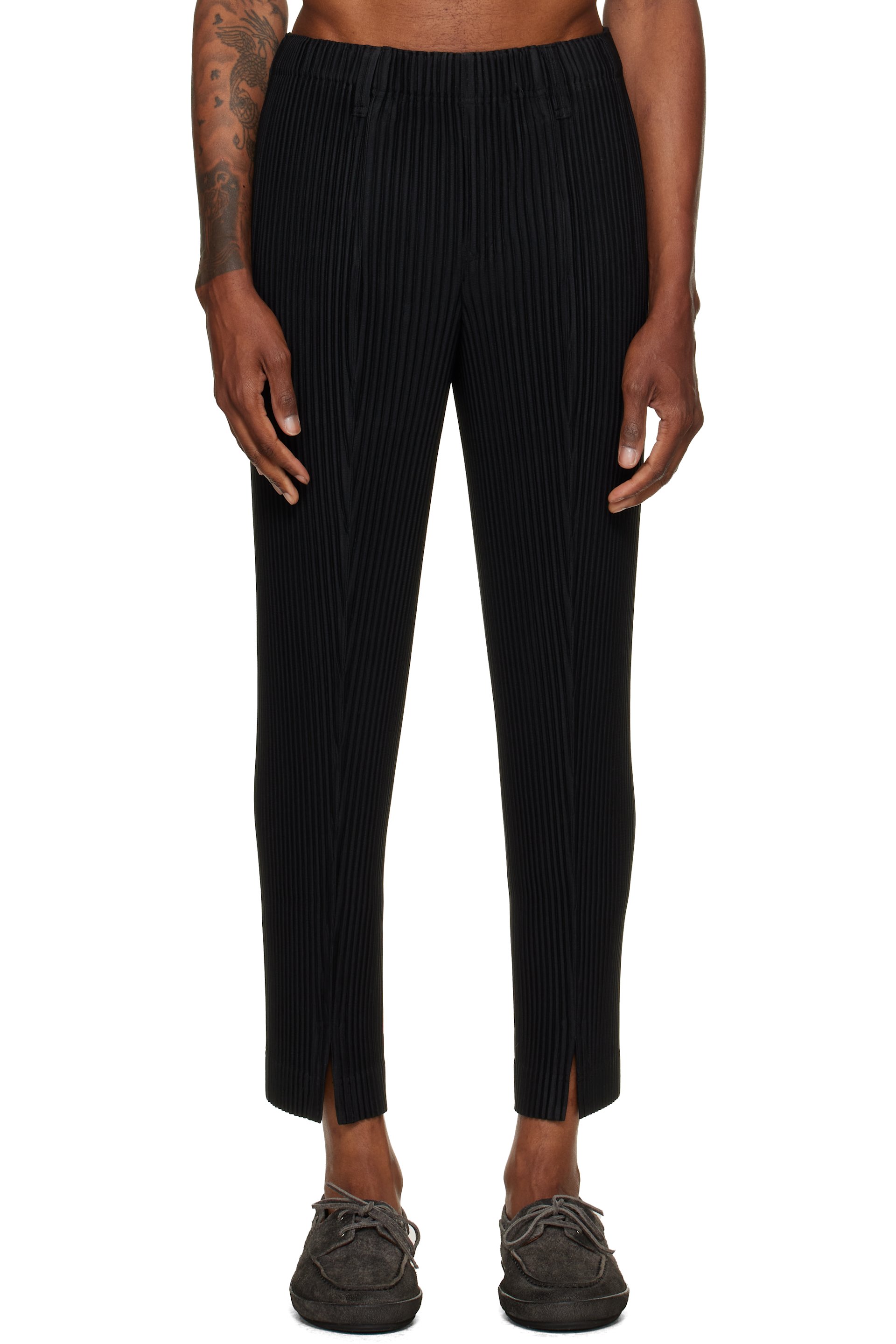 HOMME PLISSÉ ISSEY MIYAKE - Black Tailored Pleats 1 Trousers