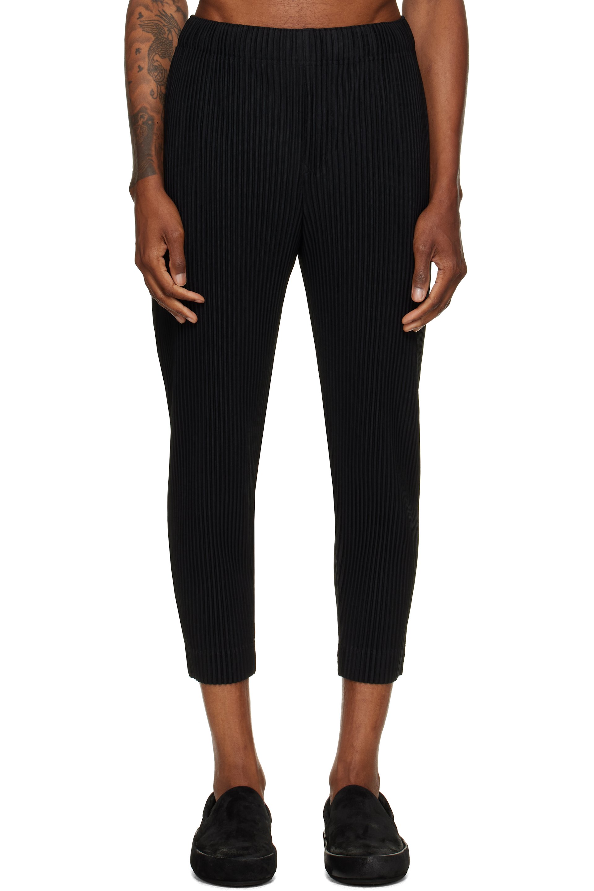 HOMME PLISSÉ ISSEY MIYAKE - Black Monthly Colors August Trousers