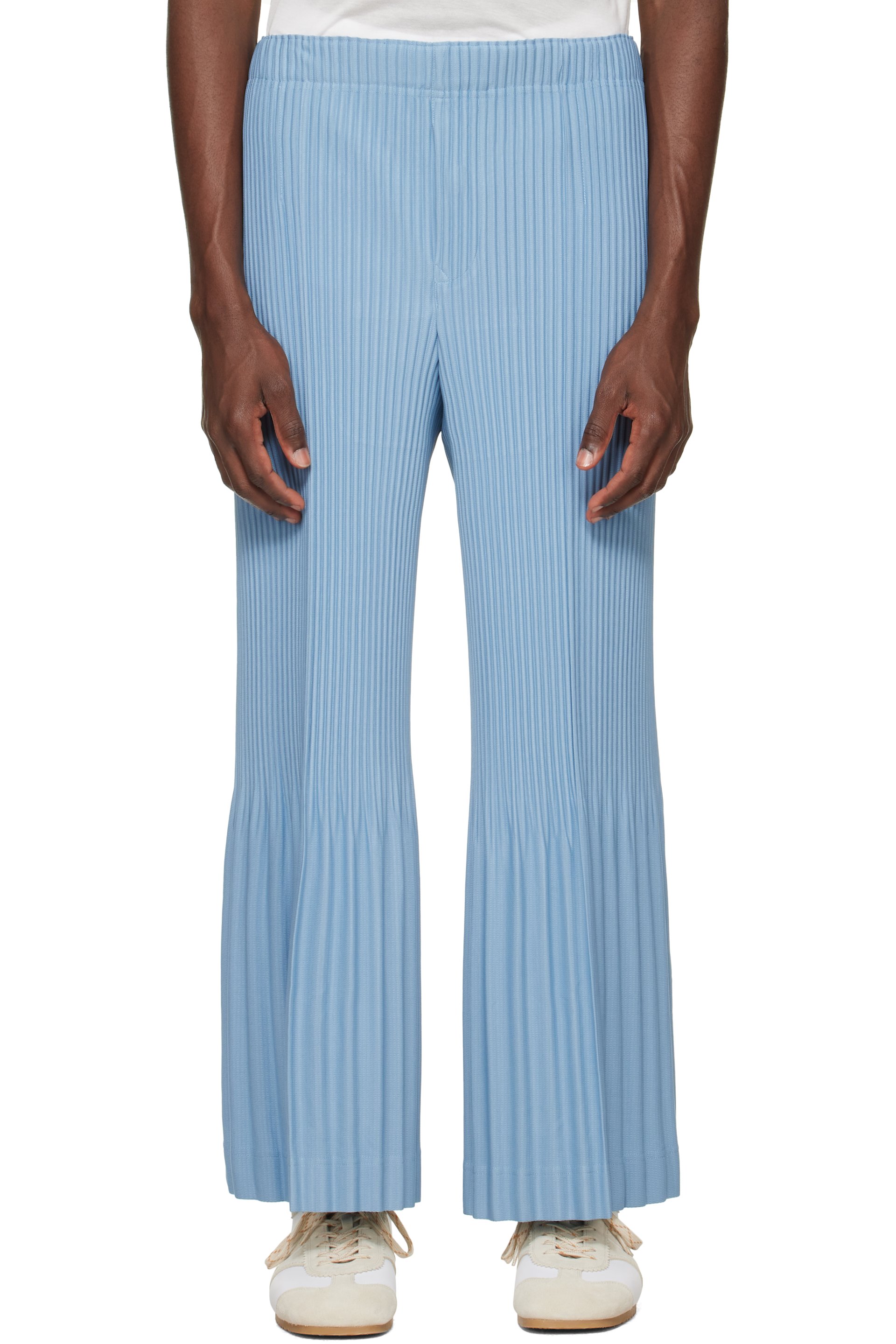 HOMME PLISSÉ ISSEY MIYAKE - Blue Pleats Bottoms 1 Trousers