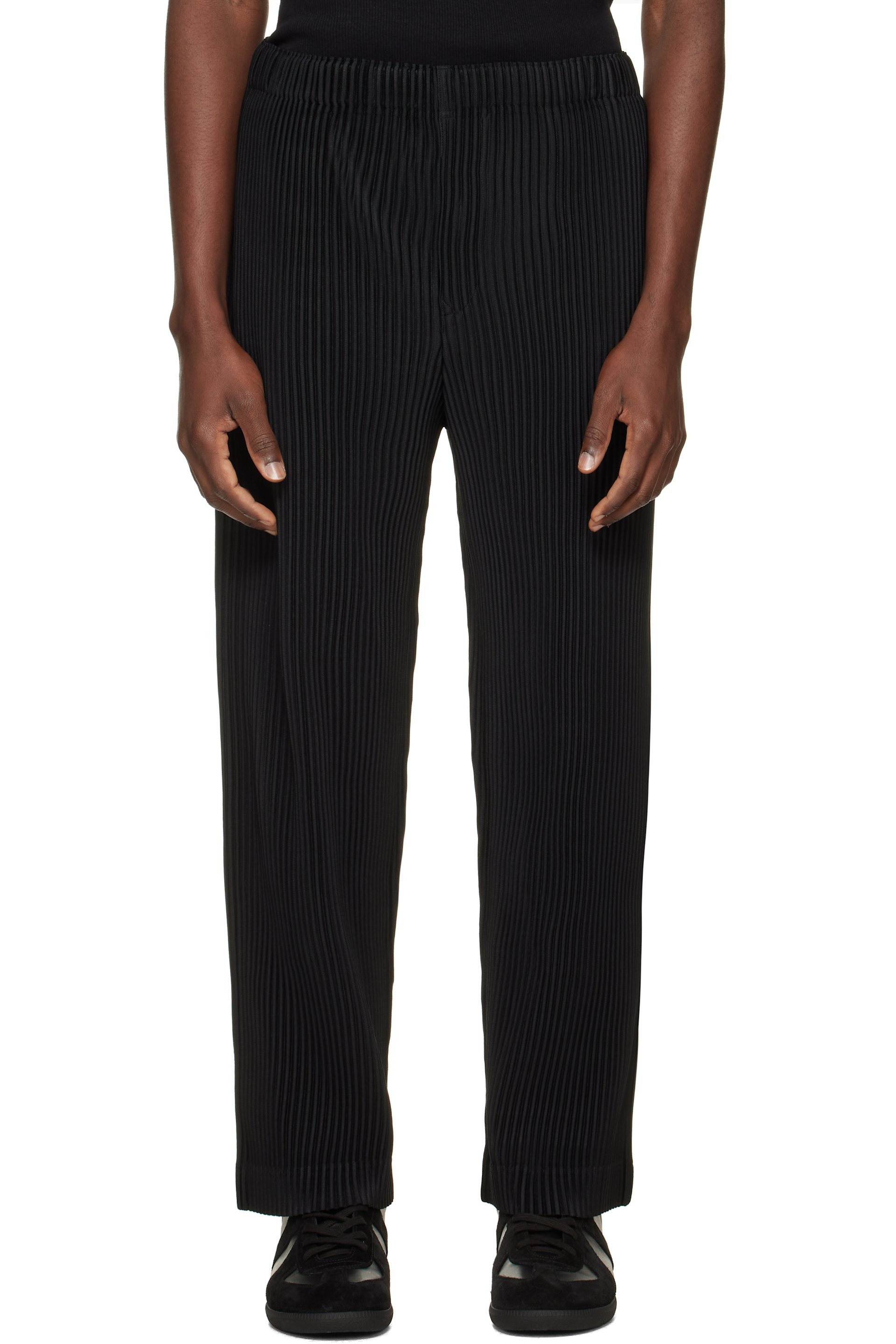 HOMME PLISSÉ ISSEY MIYAKE - Black Monthly Colors July Trousers