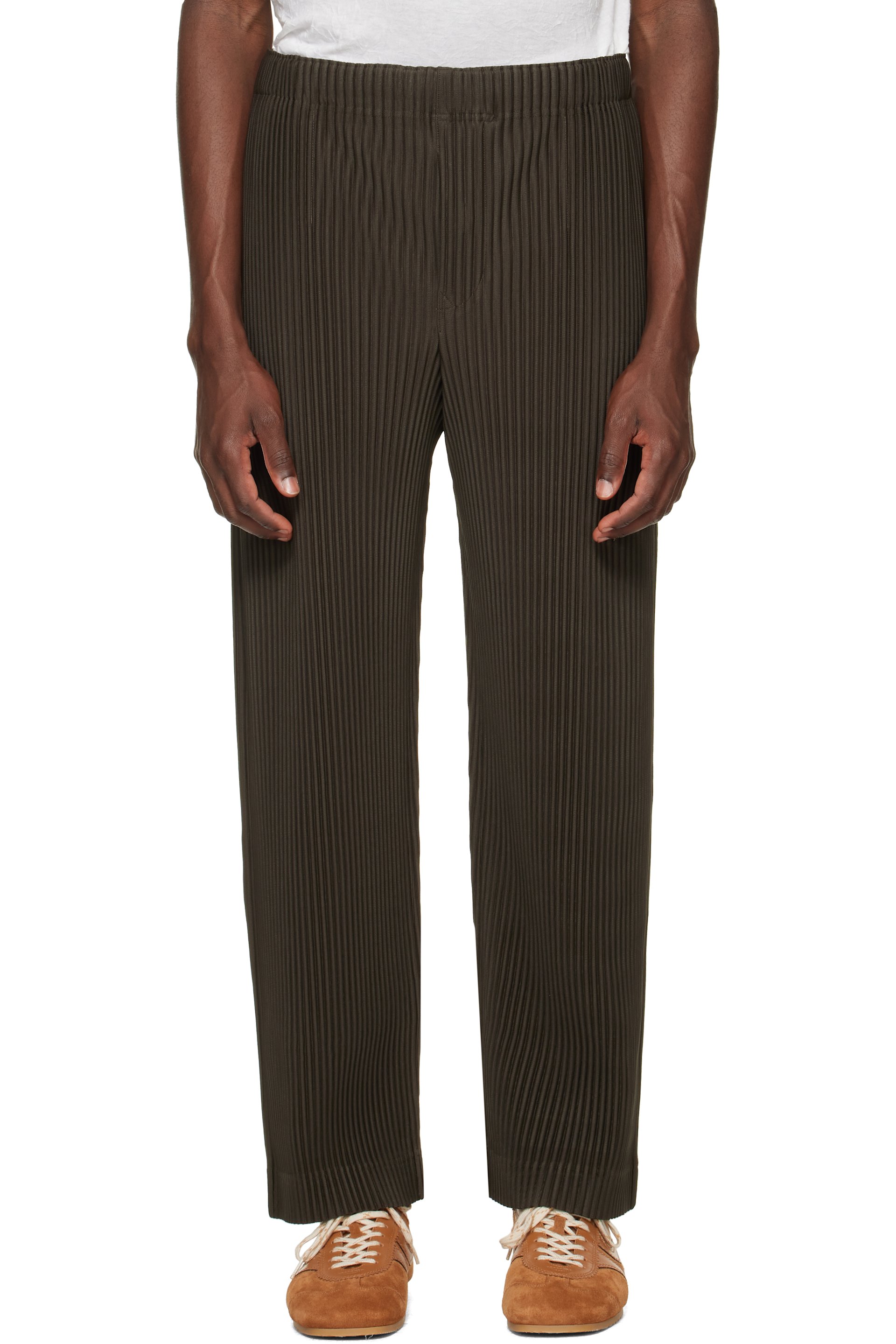 HOMME PLISSÉ ISSEY MIYAKE - Brown Monthly Colors July Trousers