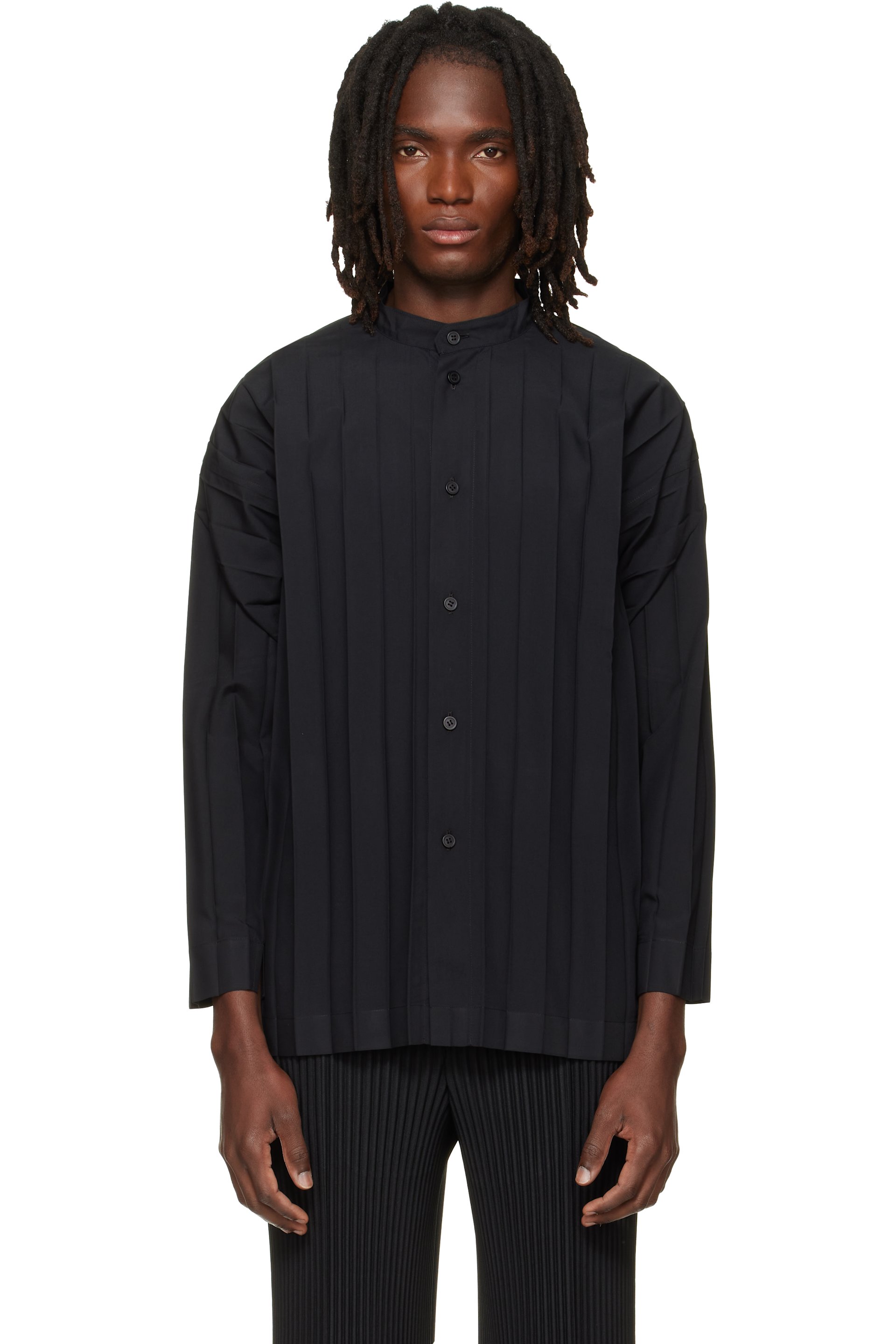 HOMME PLISSÉ ISSEY MIYAKE - Black Edge Shirt