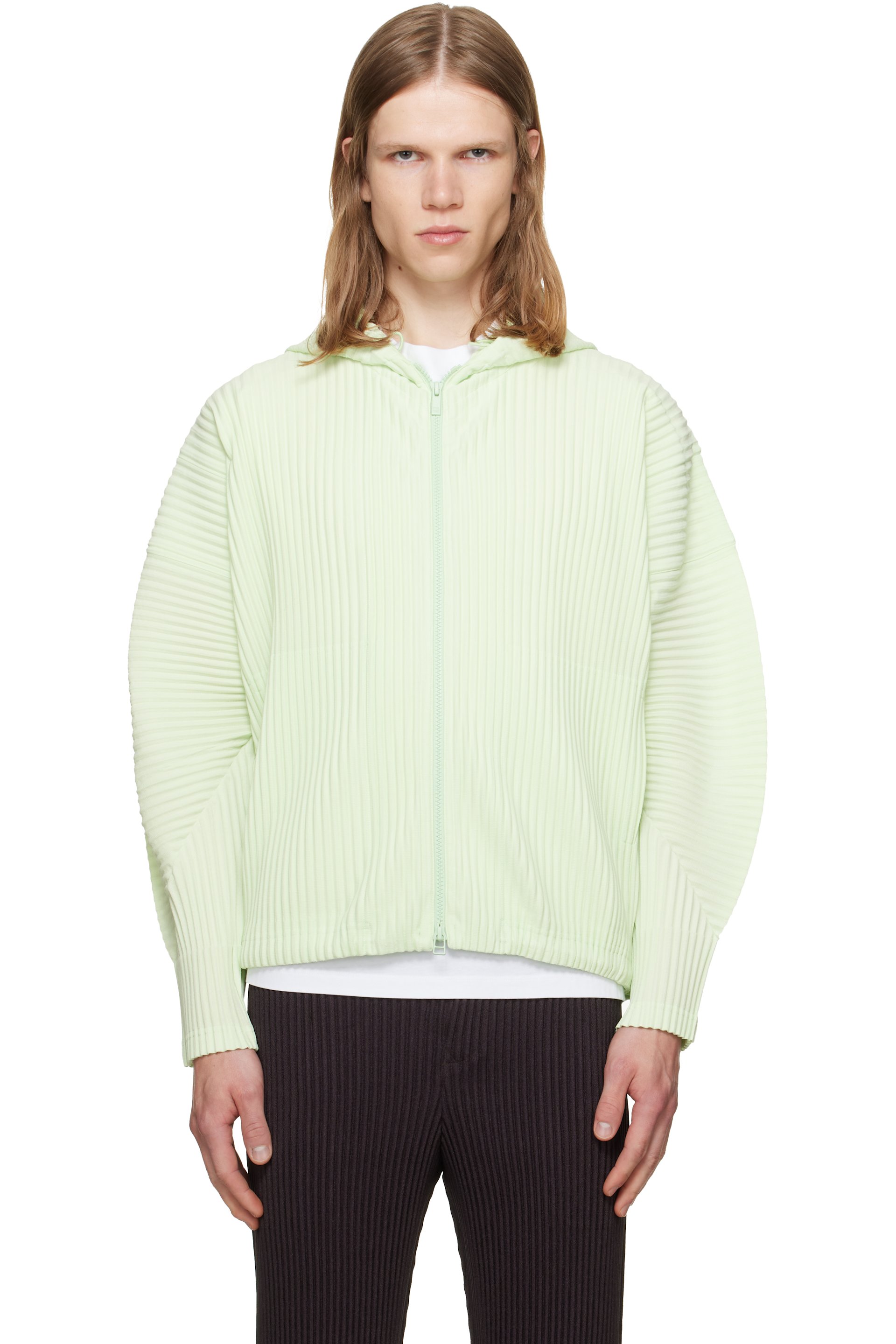 HOMME PLISSÉ ISSEY MIYAKE - Green Monthly Colors July Hoodie